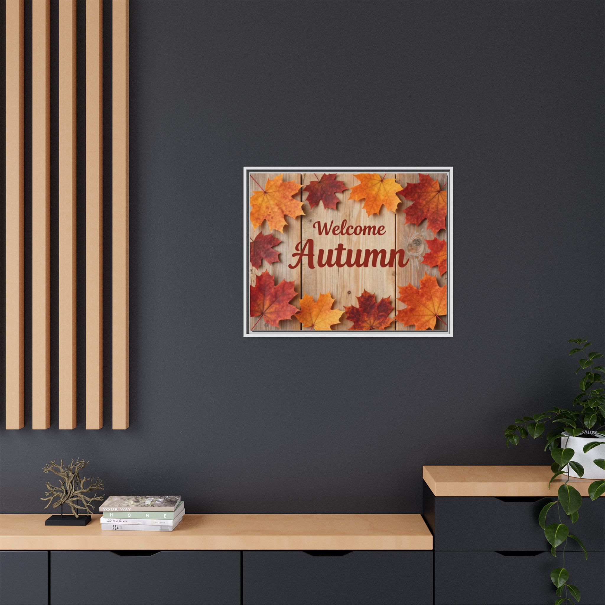 Welcome Autumn Framed Canvas Wall Art - Image 196