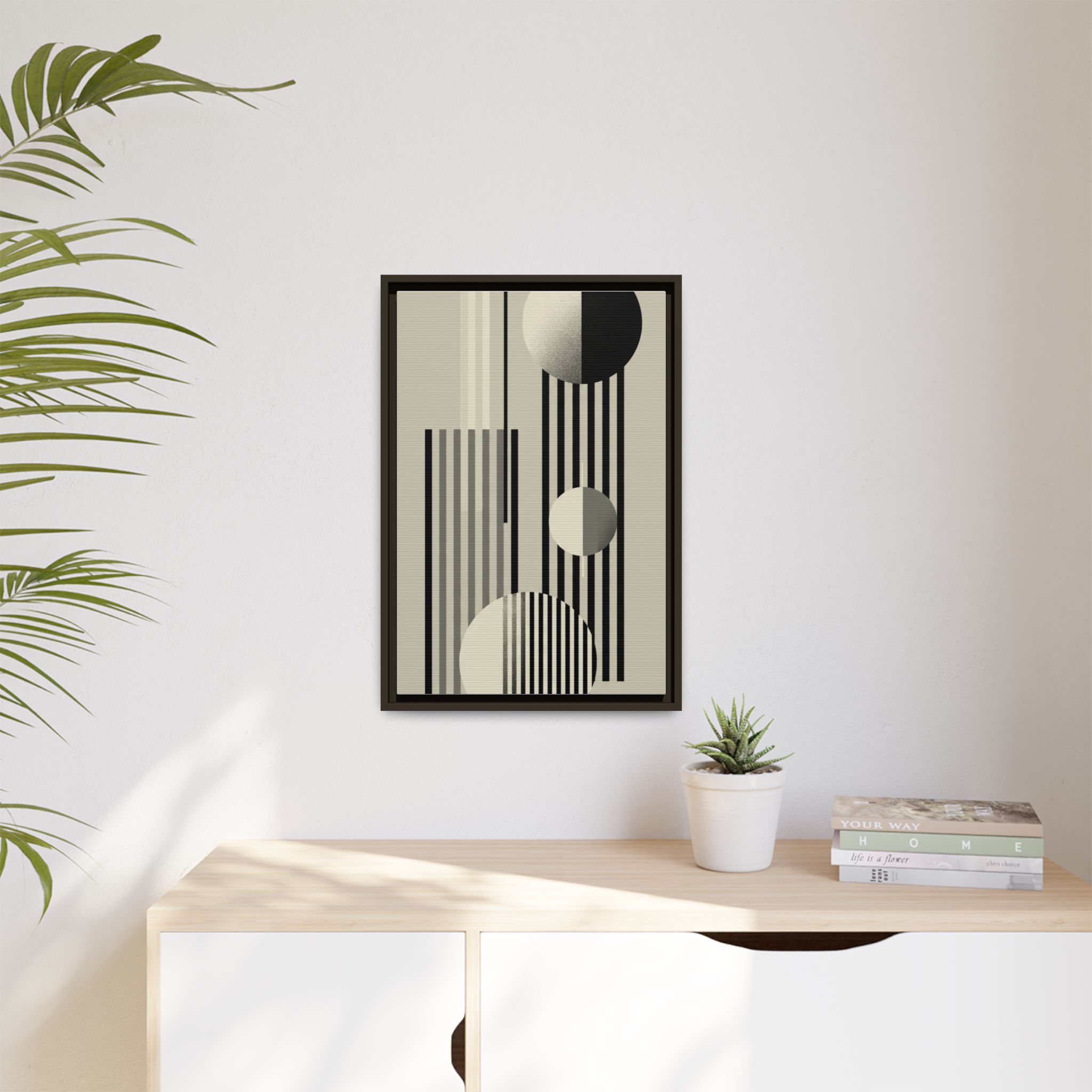 Abstract Geometric Canvas Print — Framed Matte Wall Art - Image 247