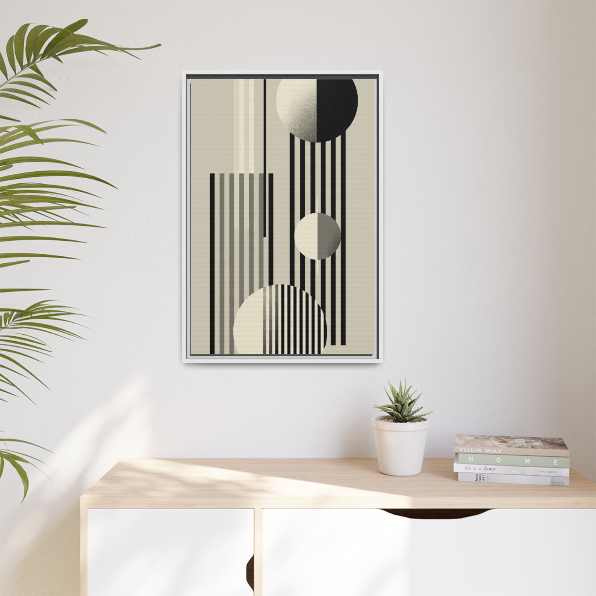 Abstract Geometric Canvas Print — Framed Matte Wall Art - Image 139