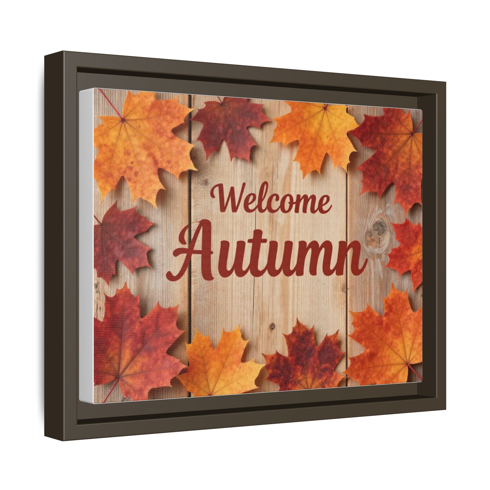 Welcome Autumn Framed Canvas Wall Art - Image 3