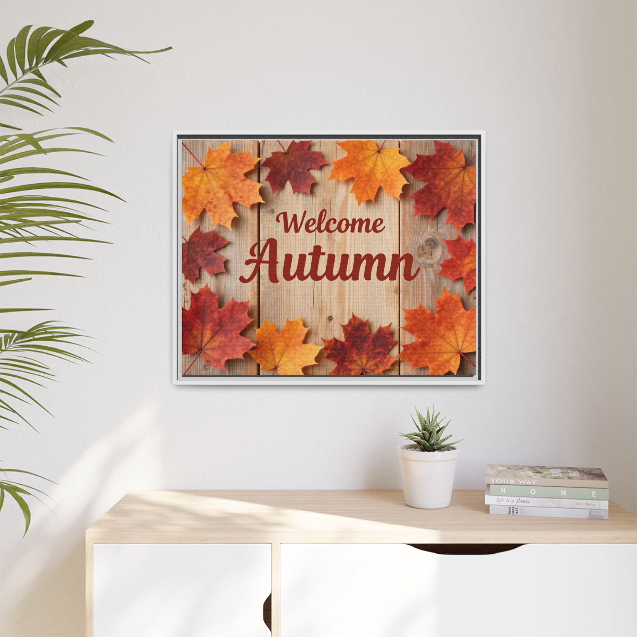 Welcome Autumn Framed Canvas Wall Art - Image 195