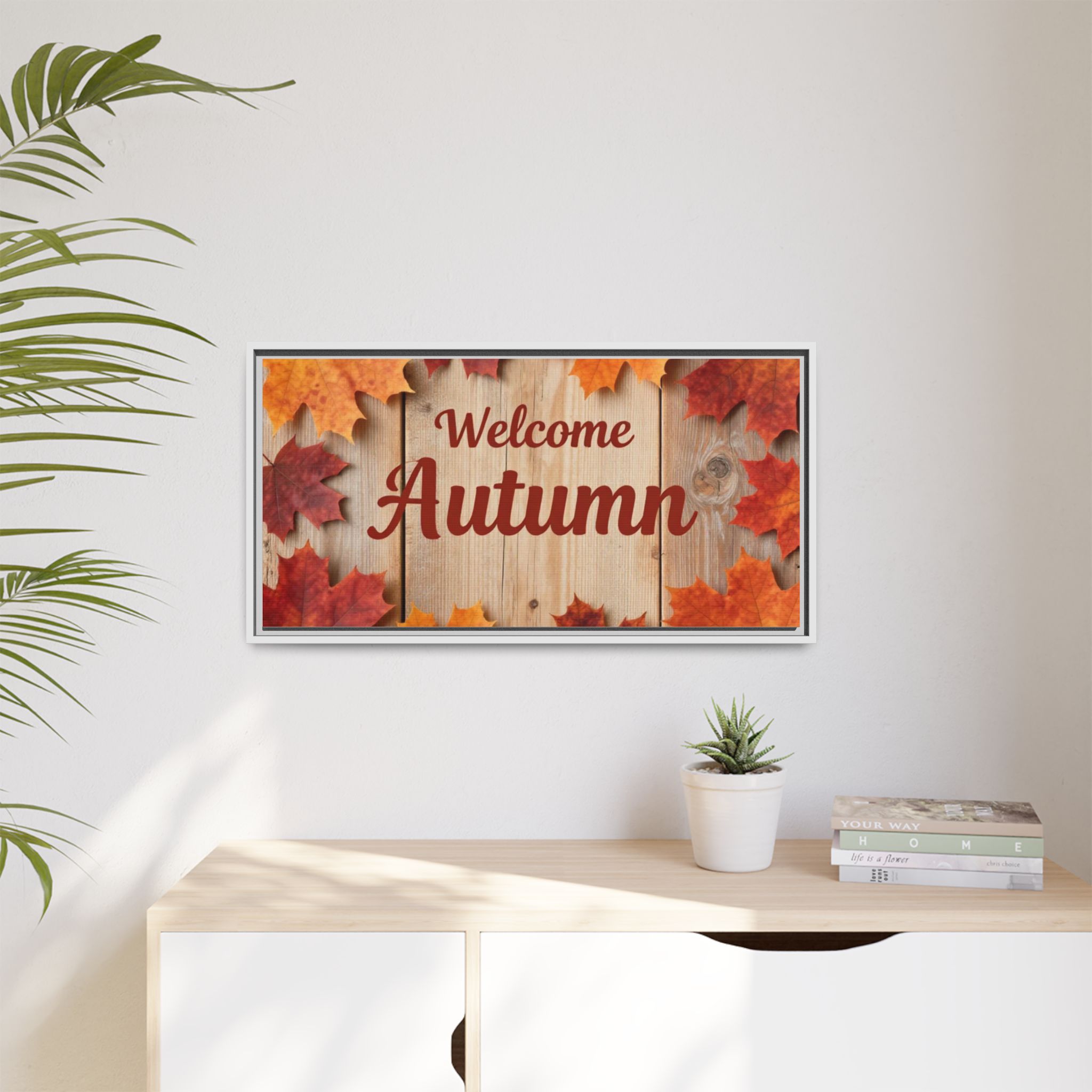 Welcome Autumn Framed Canvas Wall Art - Image 235