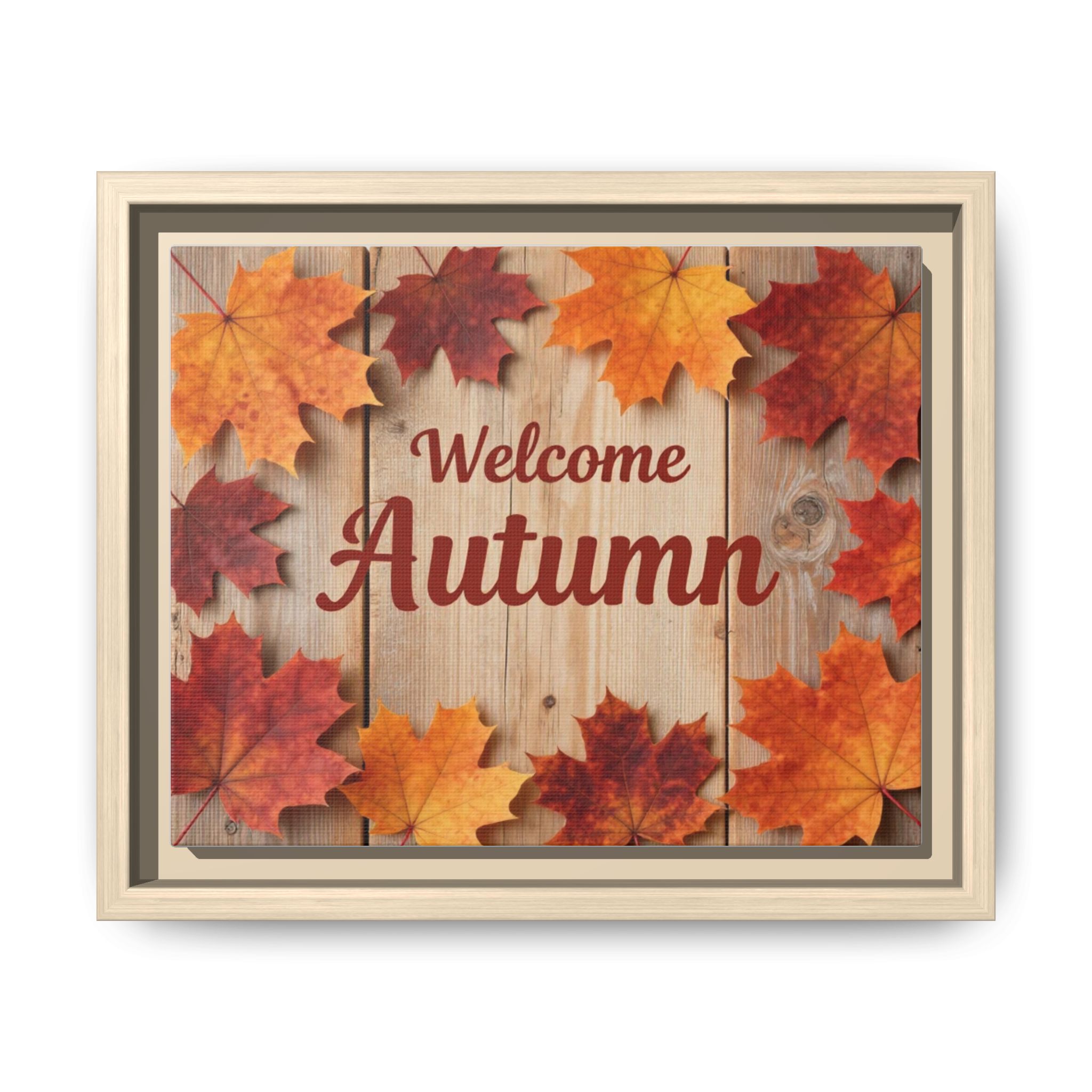 Welcome Autumn Framed Canvas Wall Art - Image 241