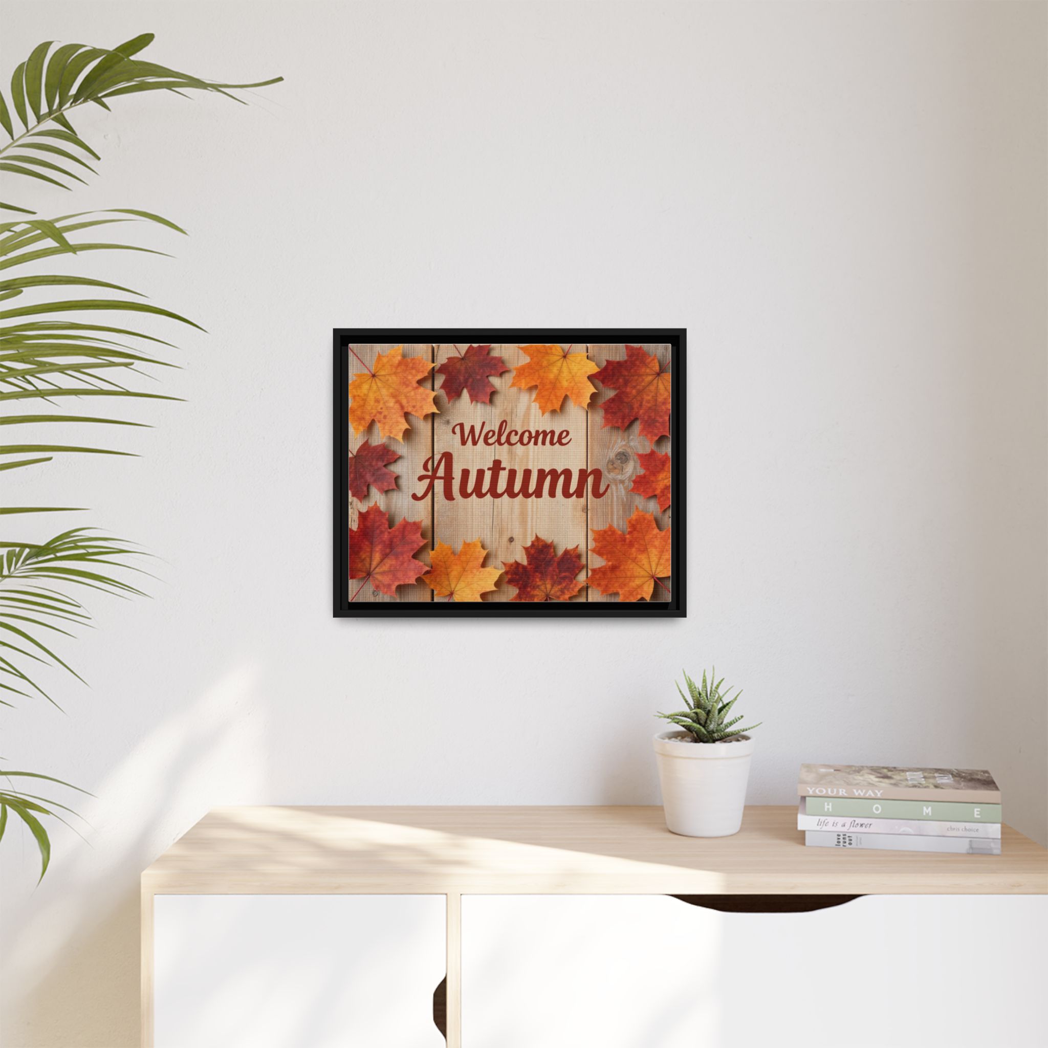 Welcome Autumn Framed Canvas Wall Art - Image 95
