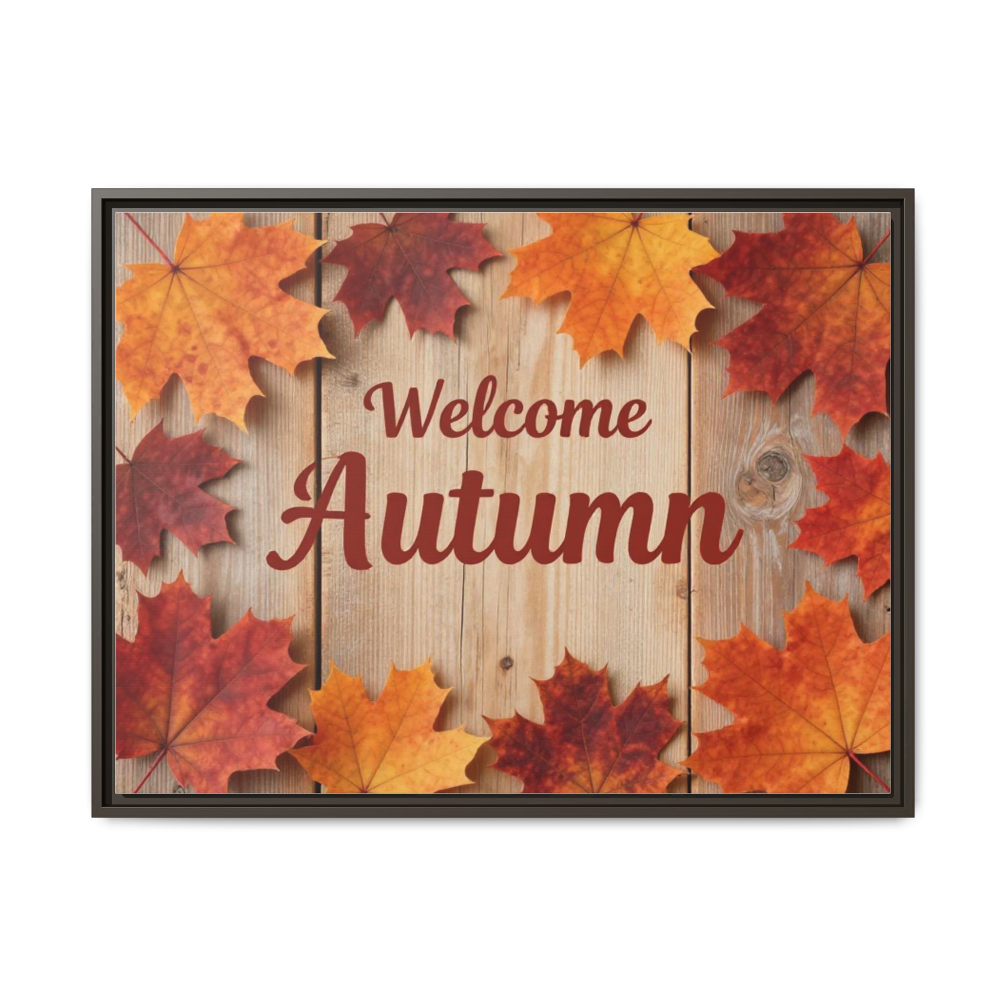 Welcome Autumn Framed Canvas Wall Art - Image 181
