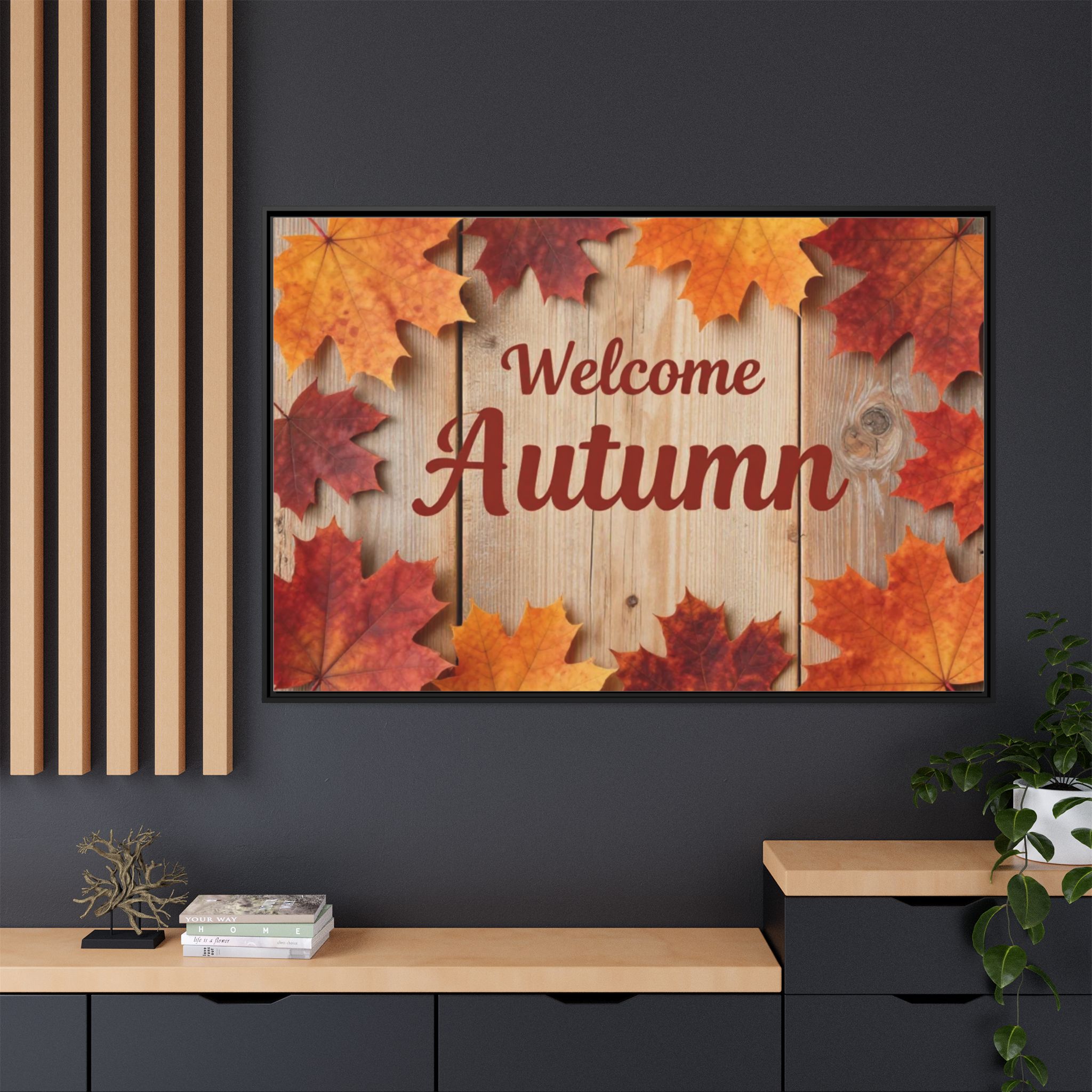 Welcome Autumn Framed Canvas Wall Art - Image 40