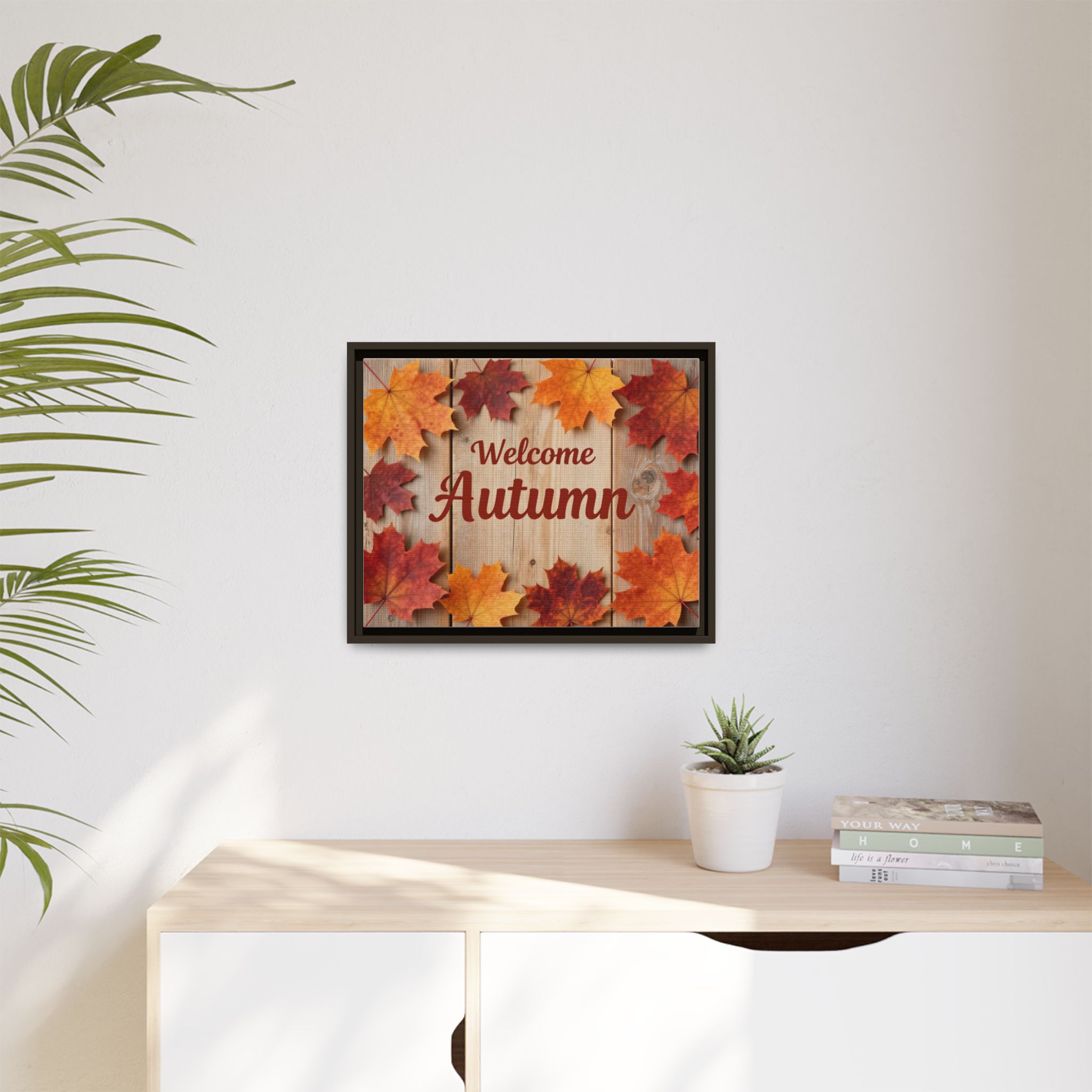 Welcome Autumn Framed Canvas Wall Art - Image 91