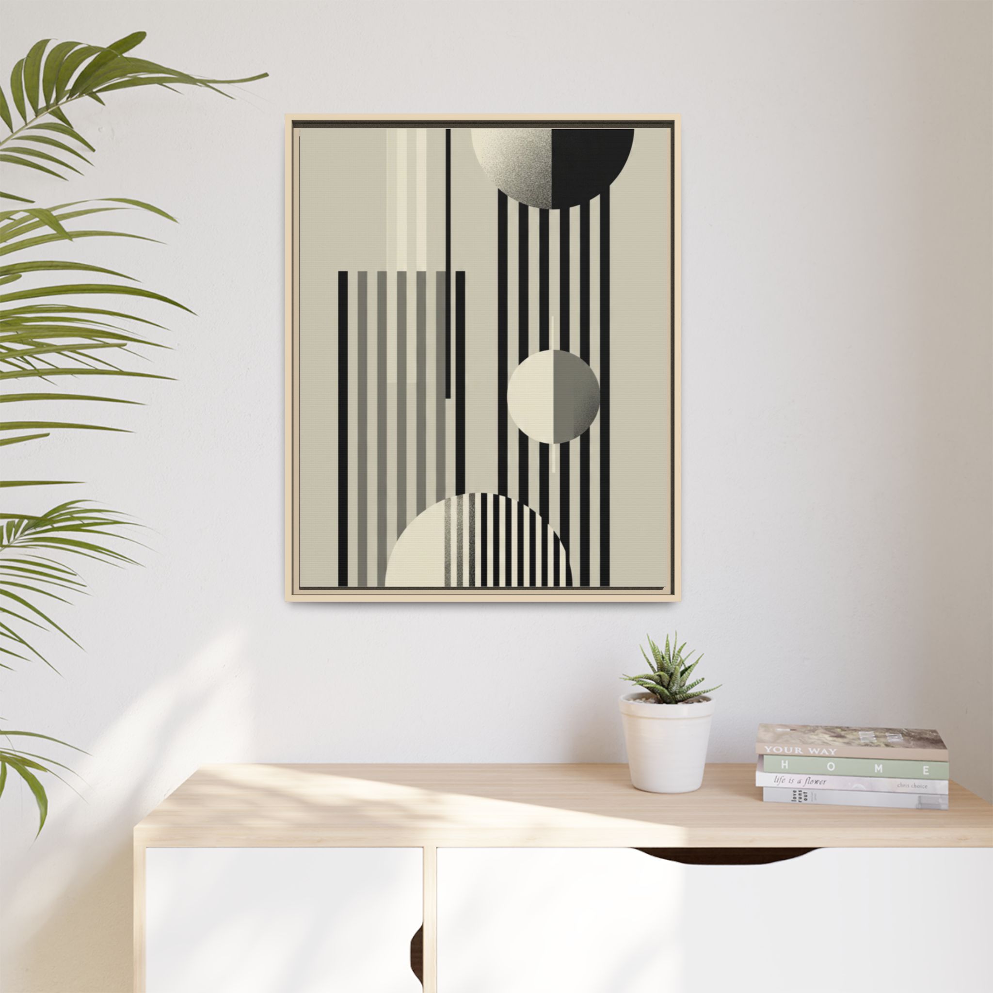 Abstract Geometric Canvas Print — Framed Matte Wall Art - Image 183