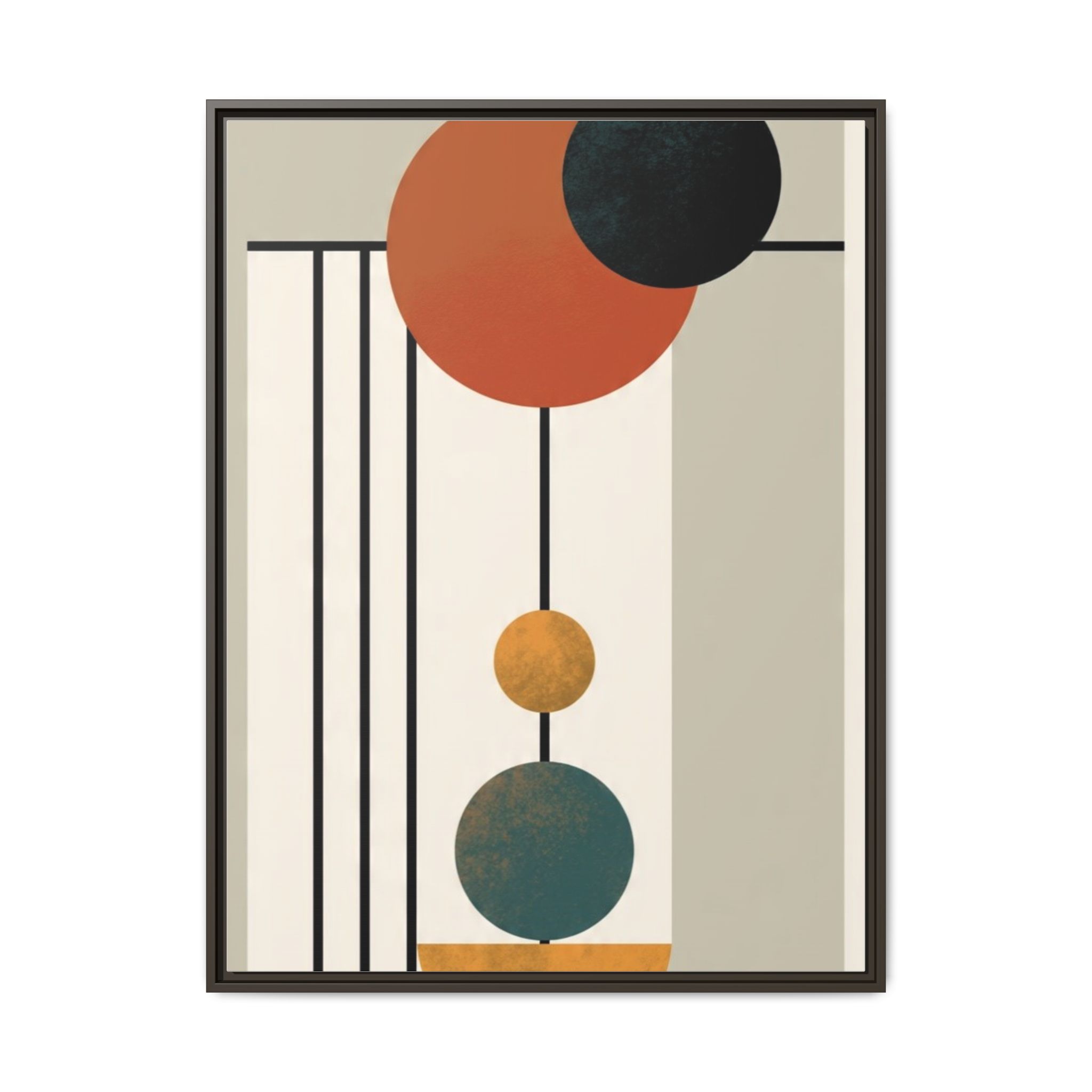Abstract Geometric Wall Art Print — Matte Framed Canvas - Image 25