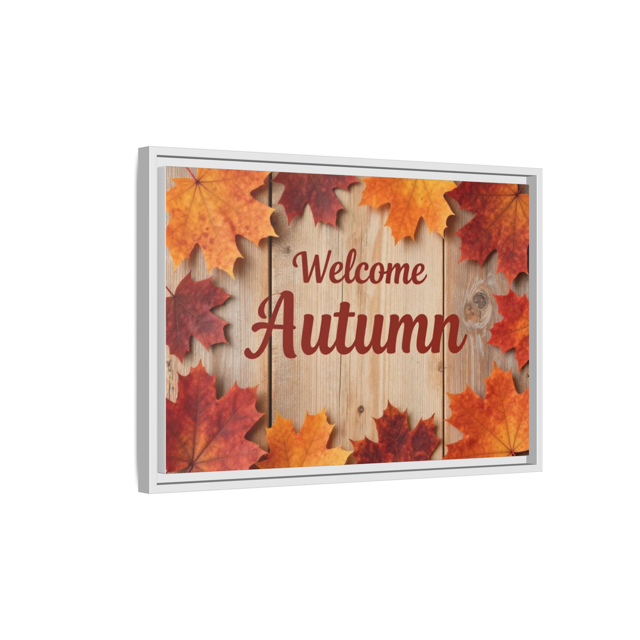 Welcome Autumn Framed Canvas Wall Art - Image 214