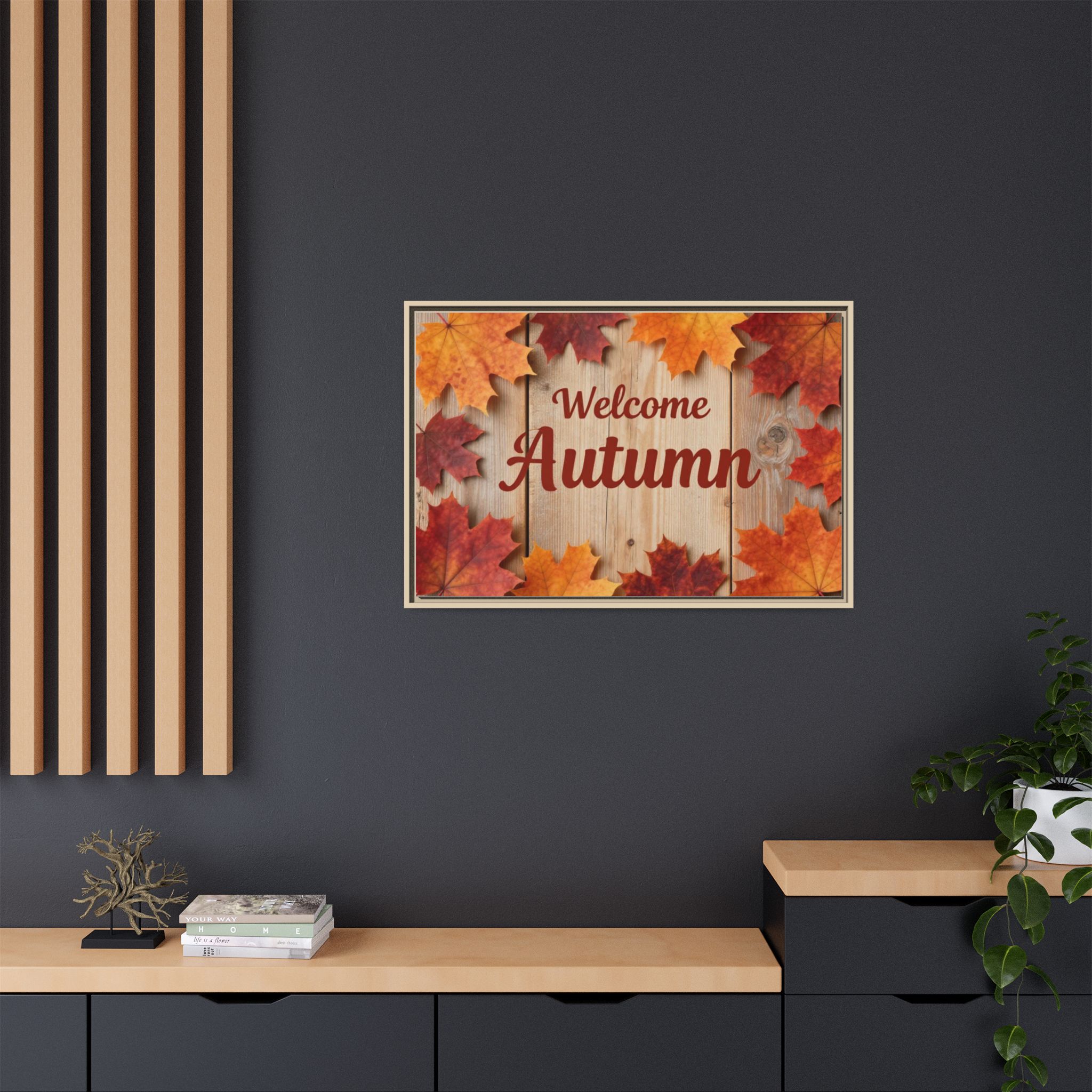 Welcome Autumn Framed Canvas Wall Art - Image 128