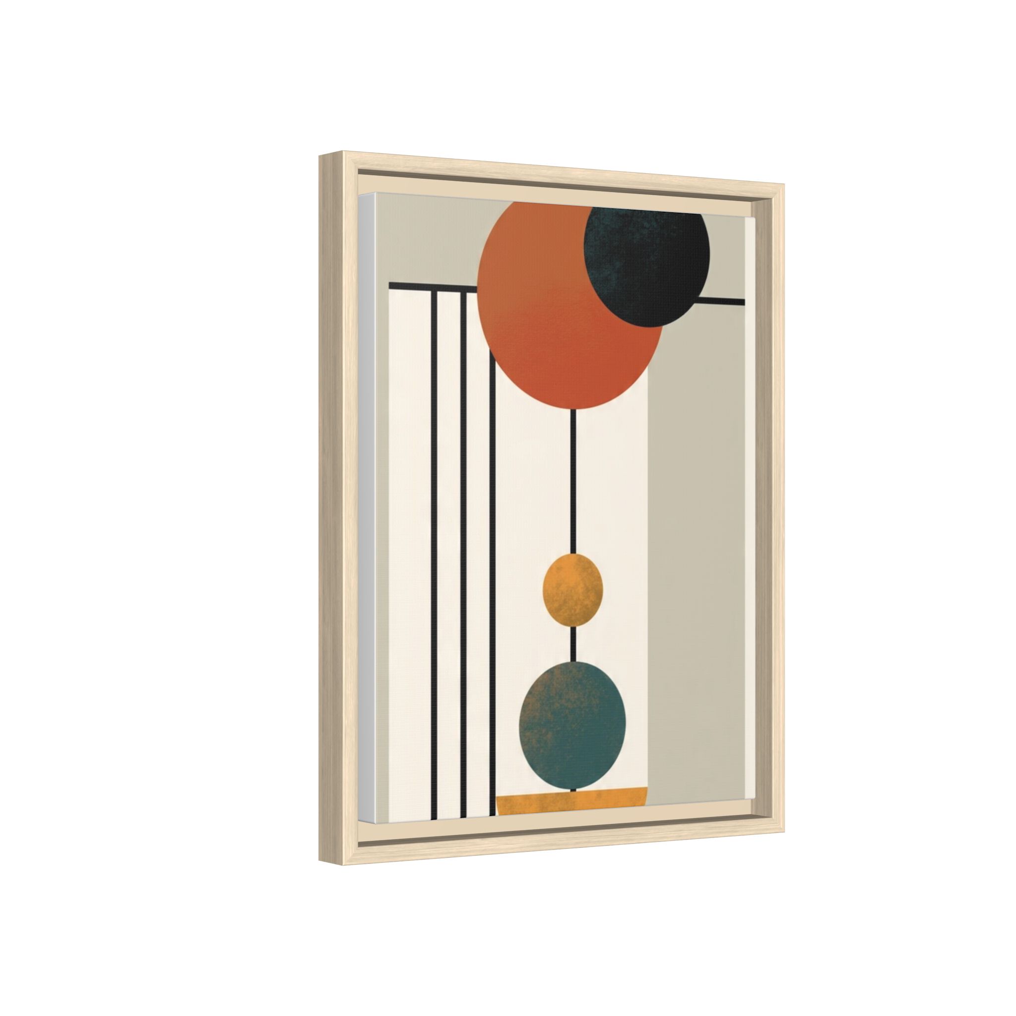 Abstract Geometric Wall Art Print — Matte Framed Canvas - Image 78