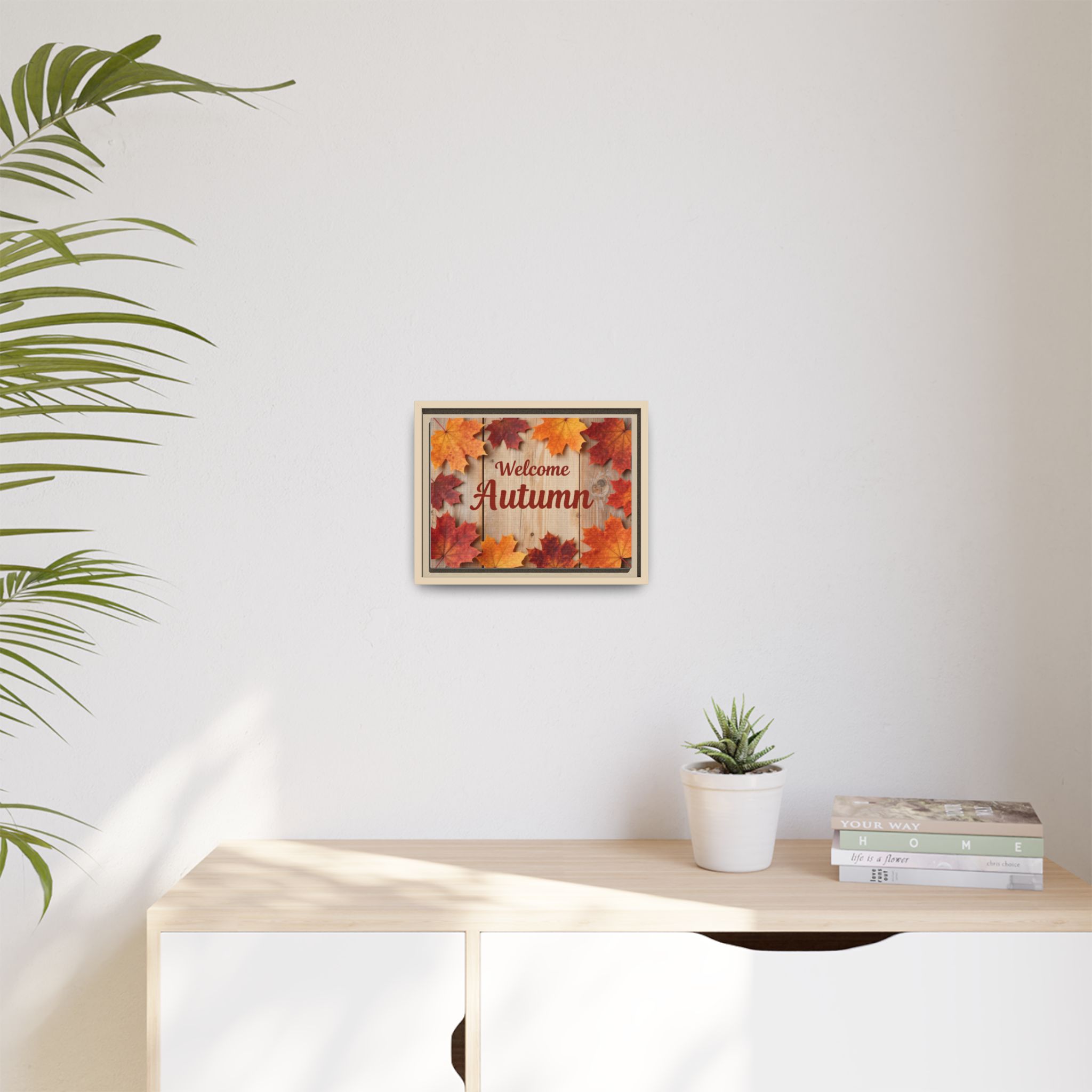 Welcome Autumn Framed Canvas Wall Art - Image 8