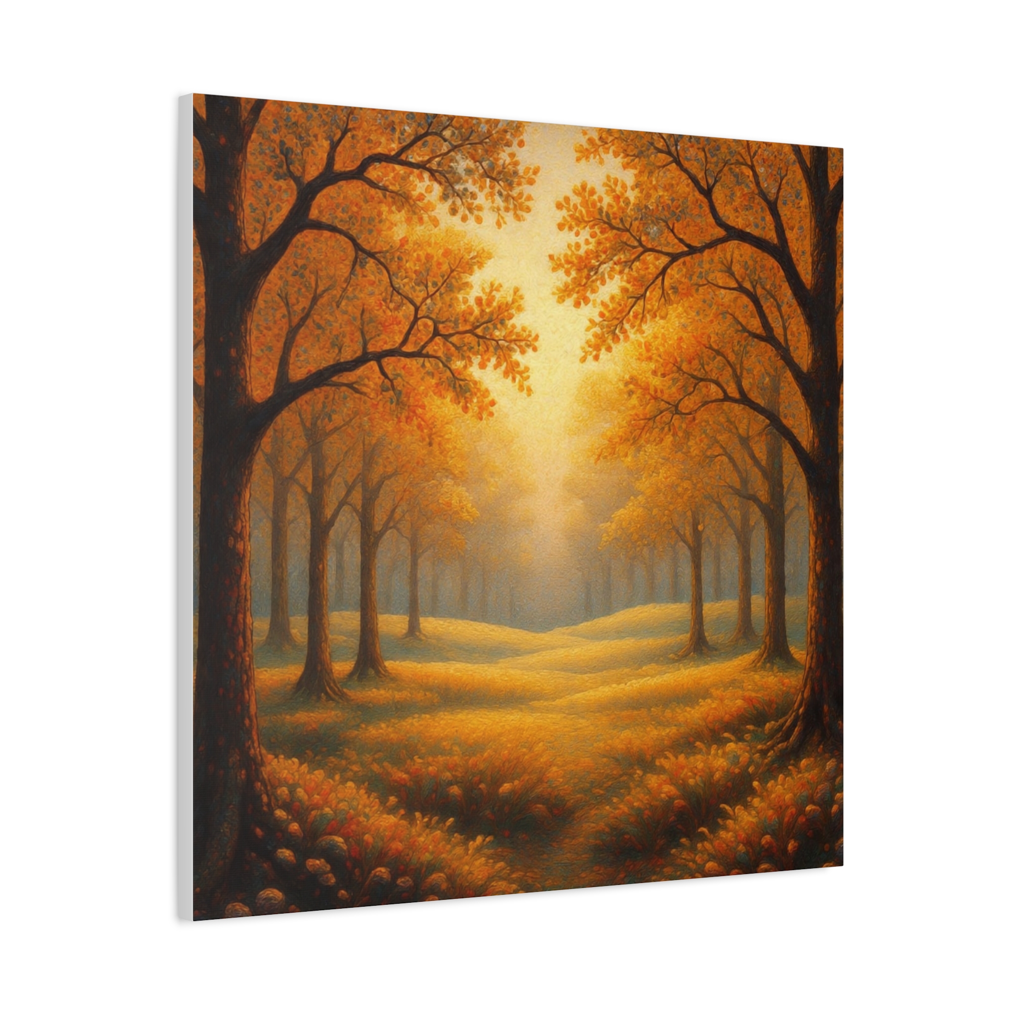 Autumn Woodland Canvas Print — Golden Forest Landscape Wall Art - Image 5