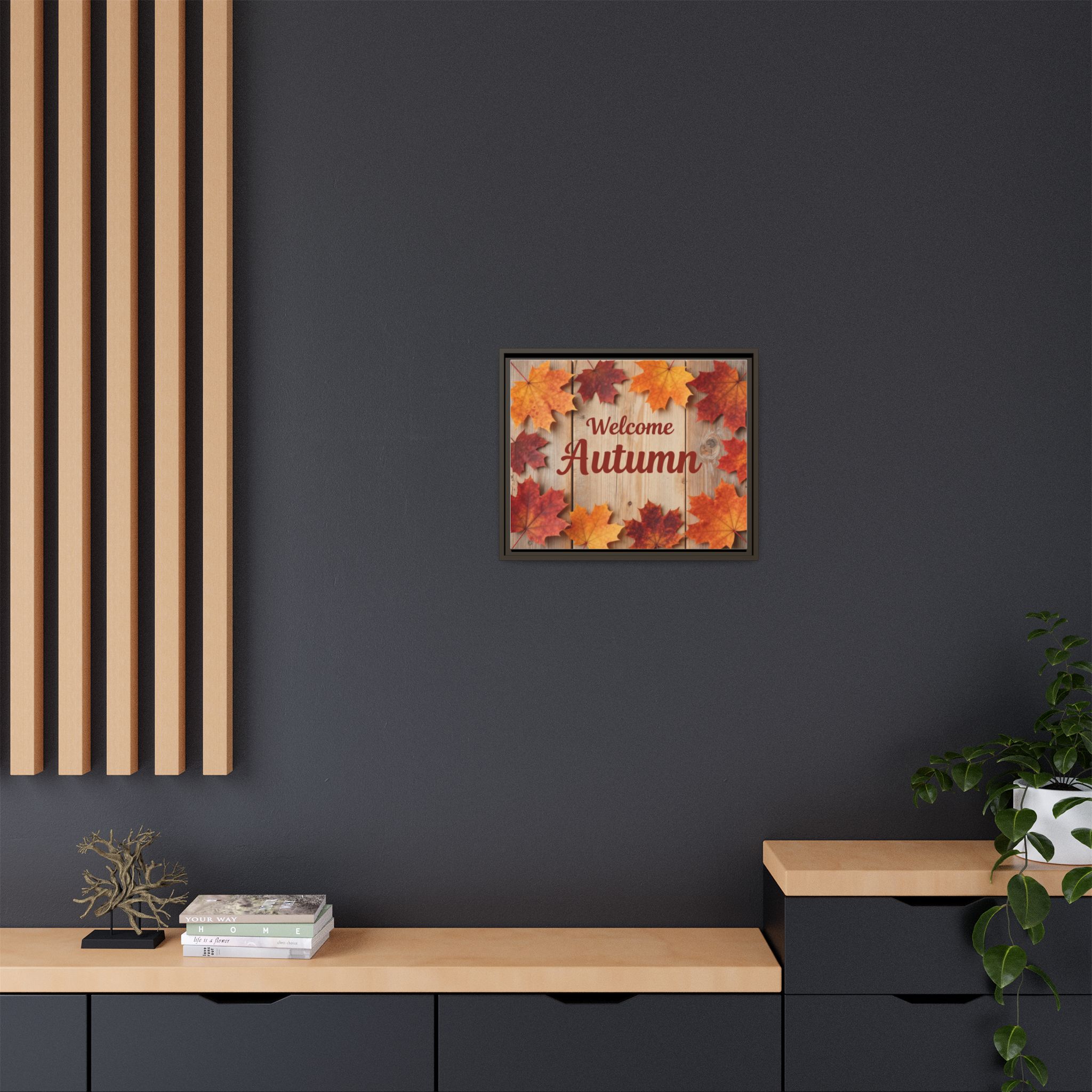 Welcome Autumn Framed Canvas Wall Art - Image 92