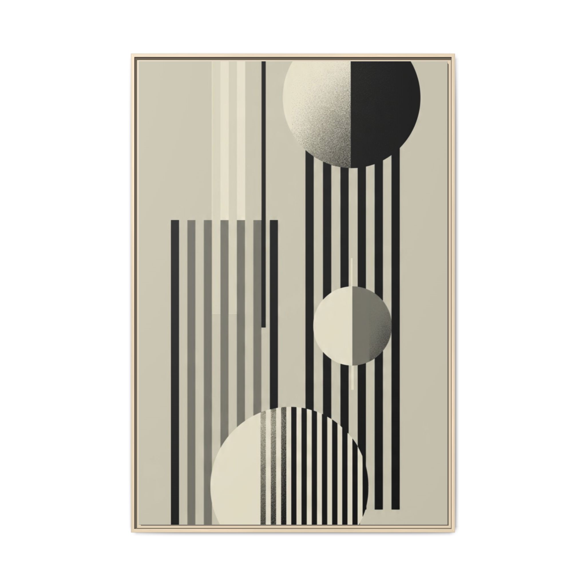 Abstract Geometric Canvas Print — Framed Matte Wall Art - Image 61