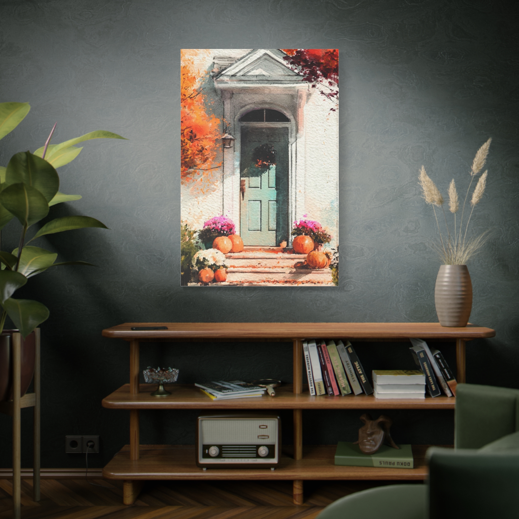 Autumn Front Door Canvas — Fall Pumpkin Porch Wall Art - Image 10