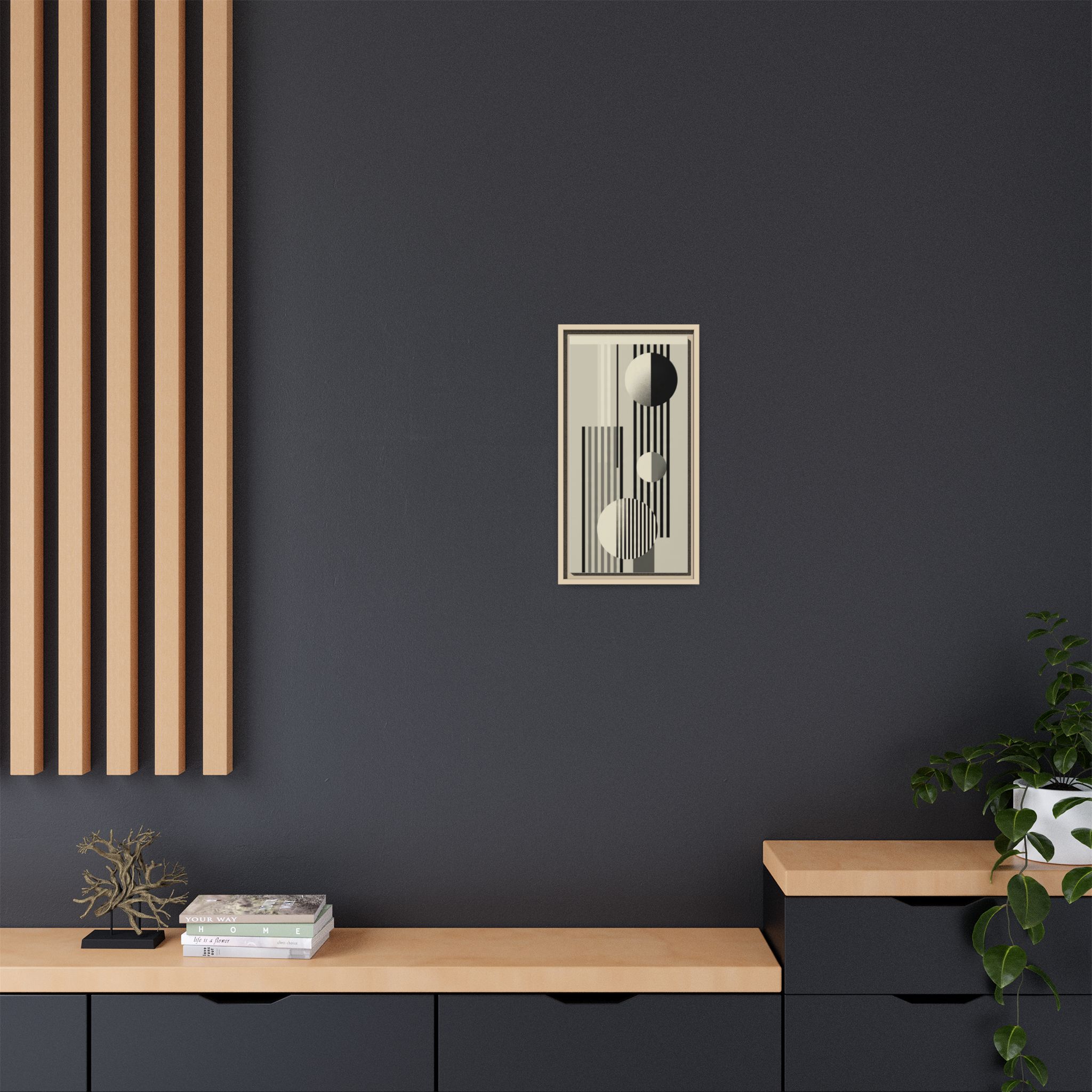 Abstract Geometric Canvas Print — Framed Matte Wall Art - Image 92