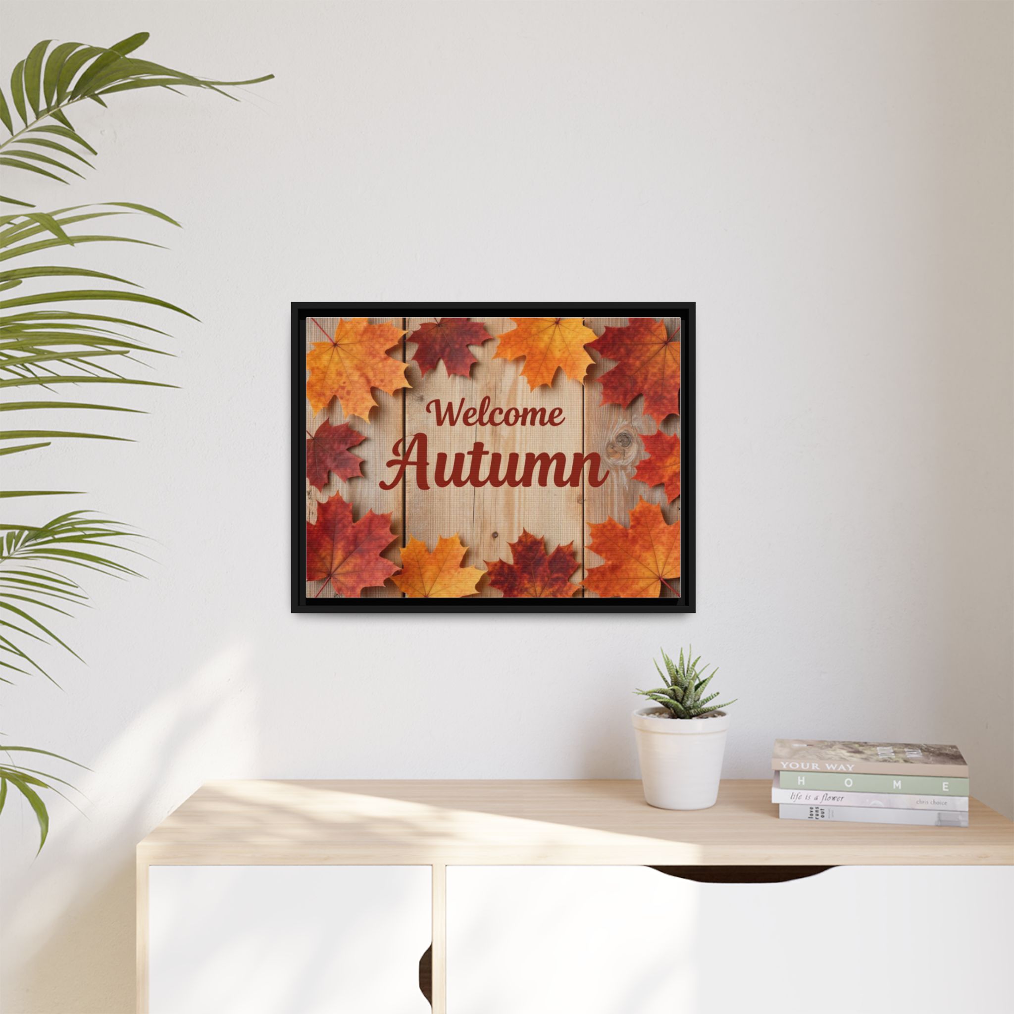Welcome Autumn Framed Canvas Wall Art - Image 171