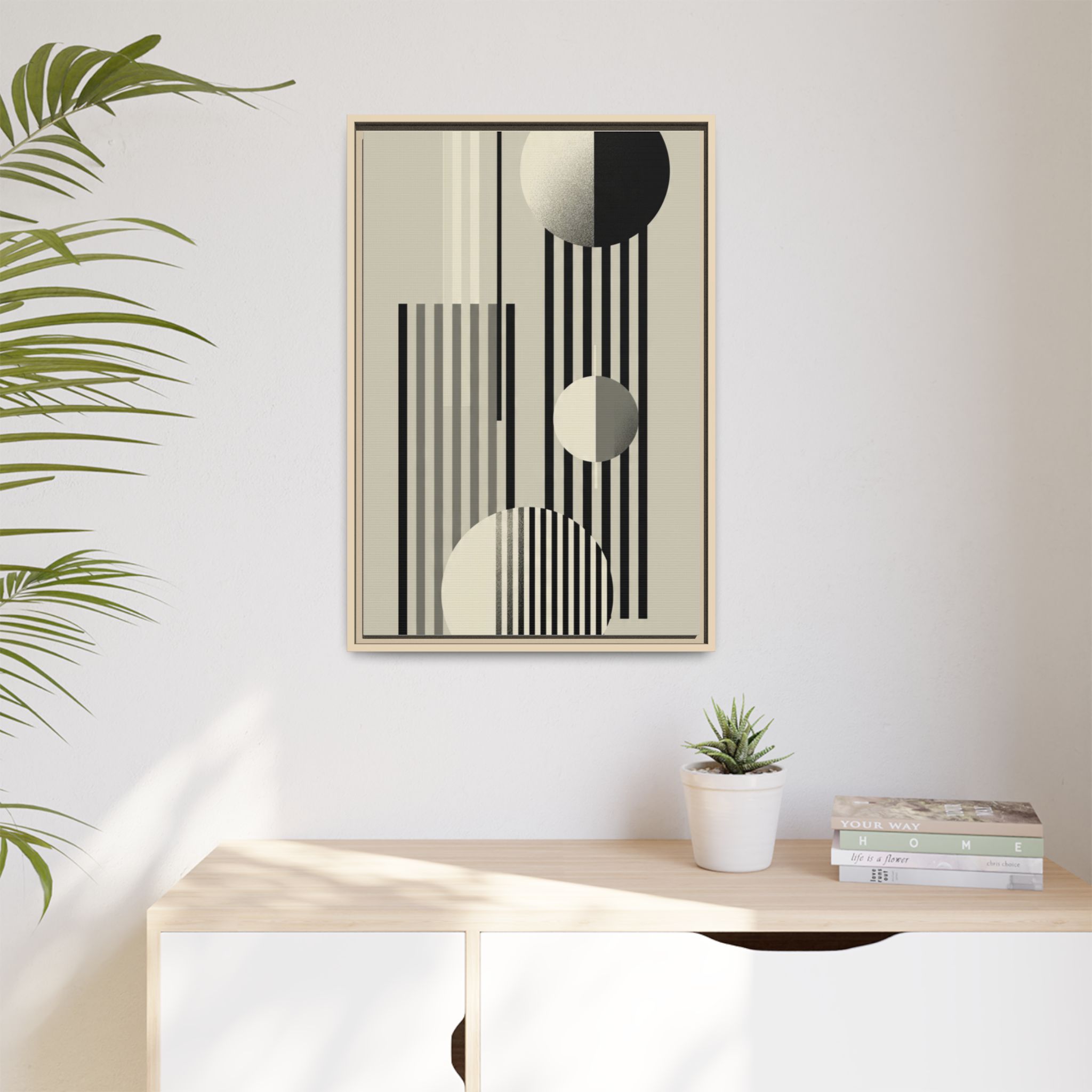 Abstract Geometric Canvas Print — Framed Matte Wall Art - Image 135