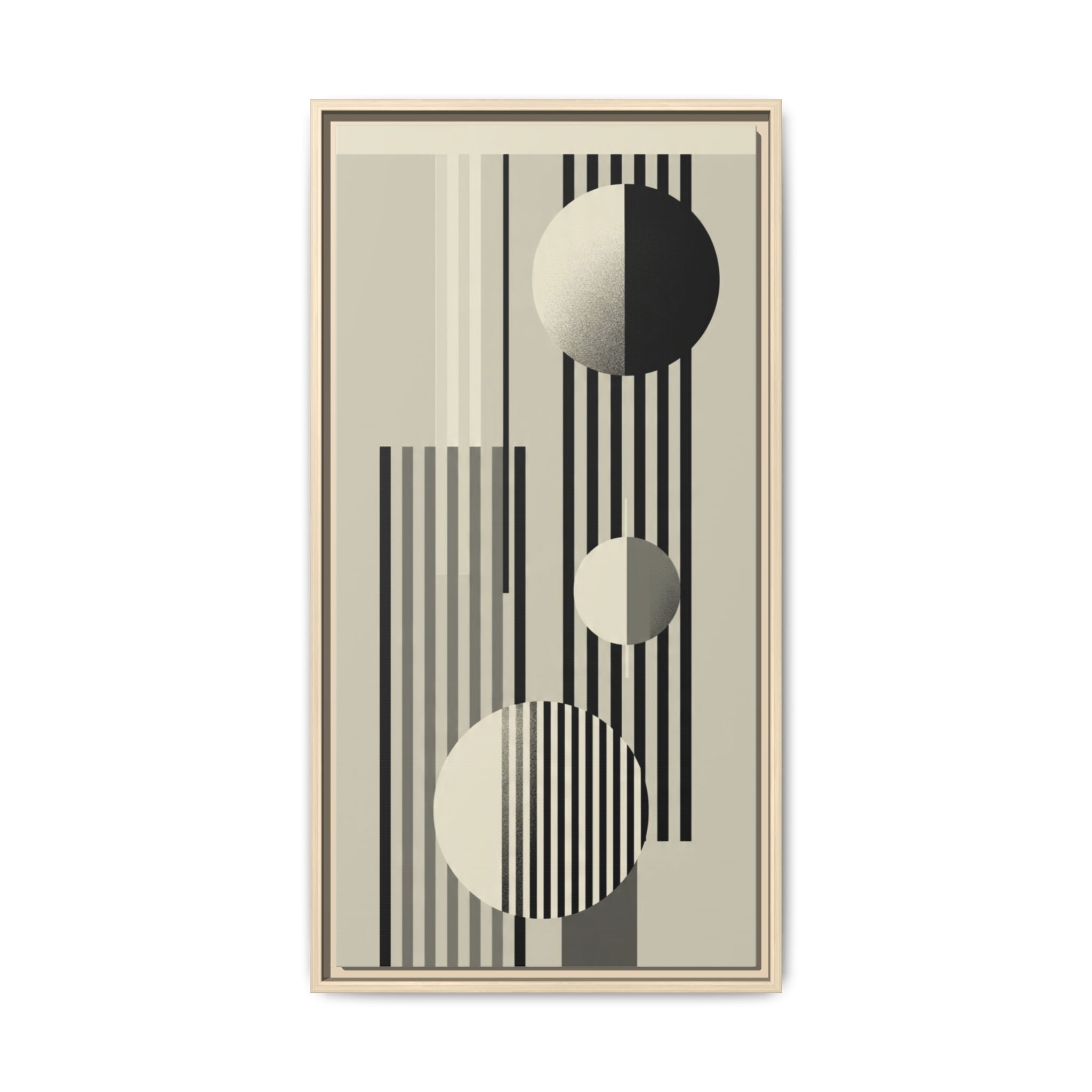 Abstract Geometric Canvas Print — Framed Matte Wall Art - Image 217