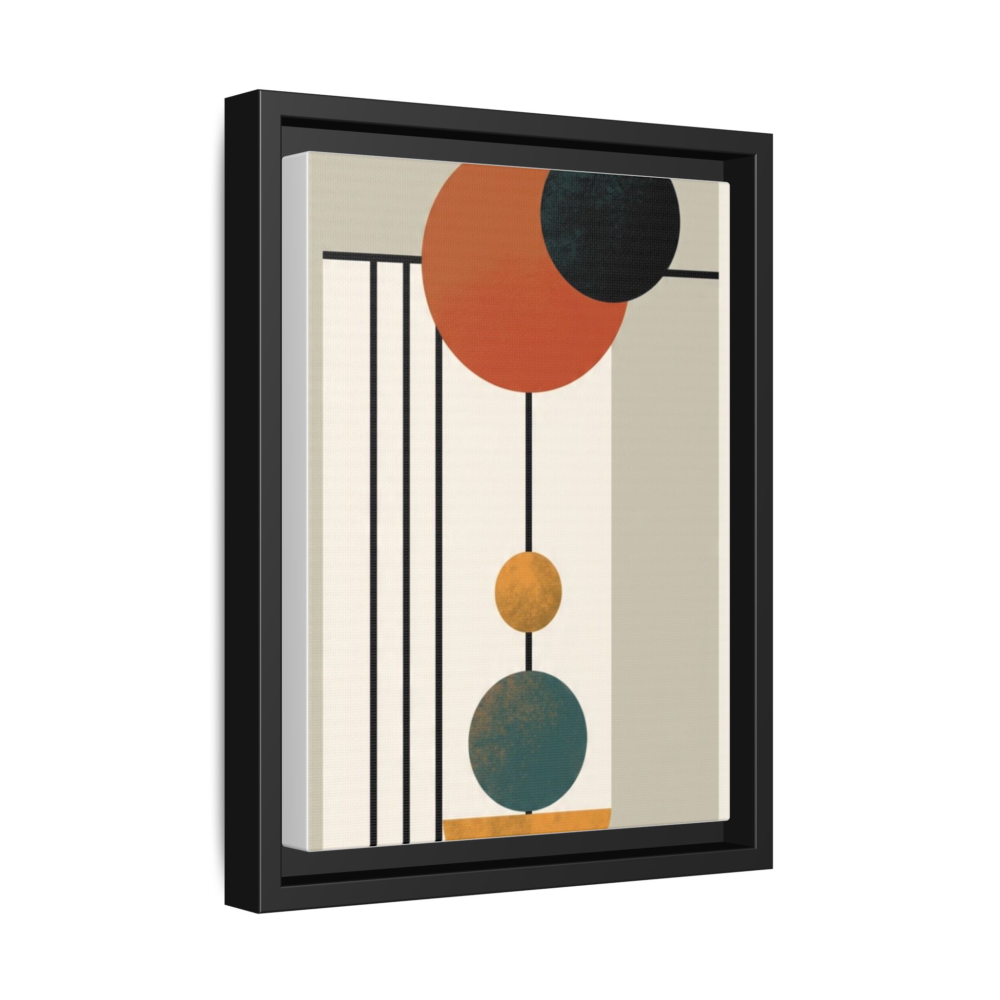 Abstract Geometric Wall Art Print — Matte Framed Canvas - Image 246