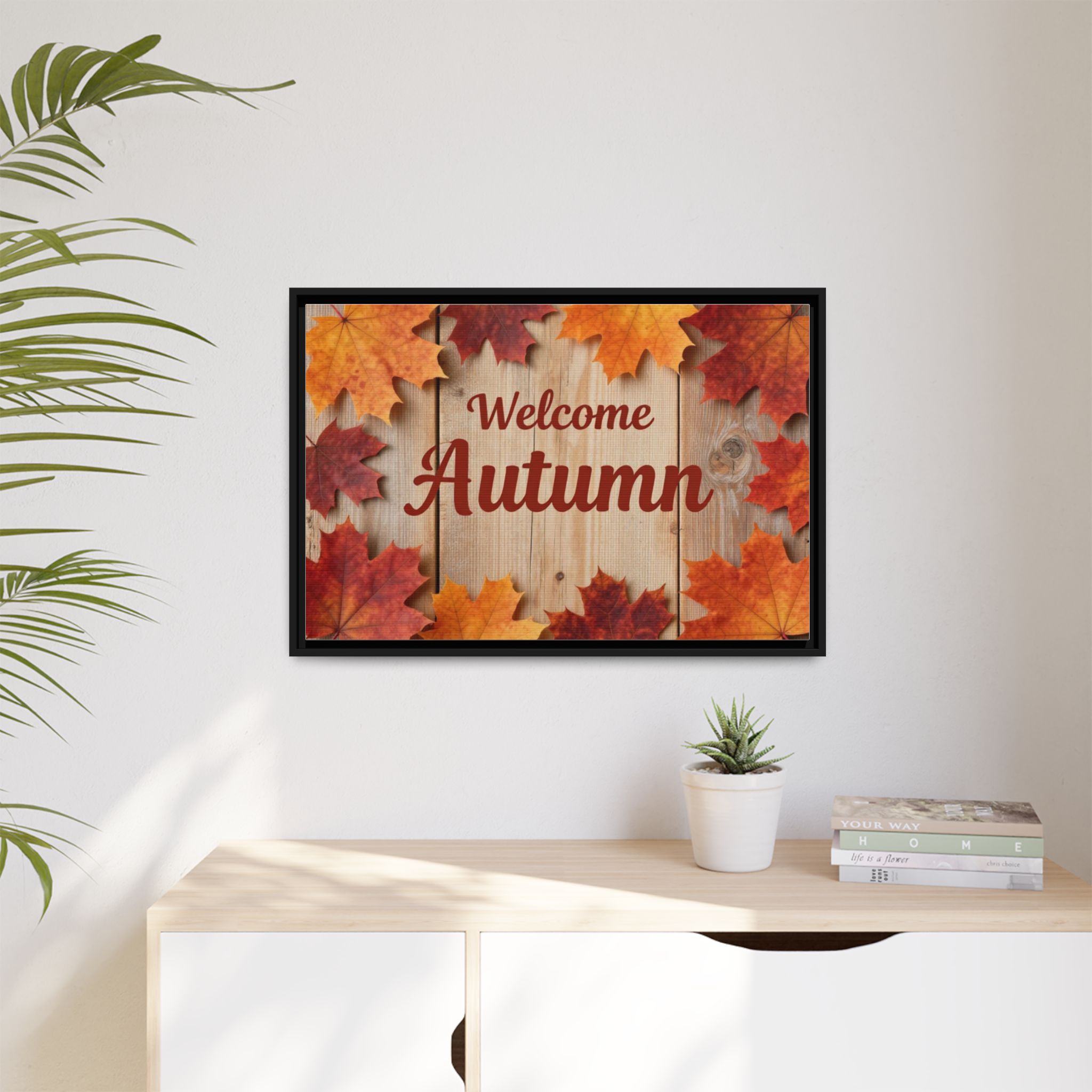 Welcome Autumn Framed Canvas Wall Art - Image 51
