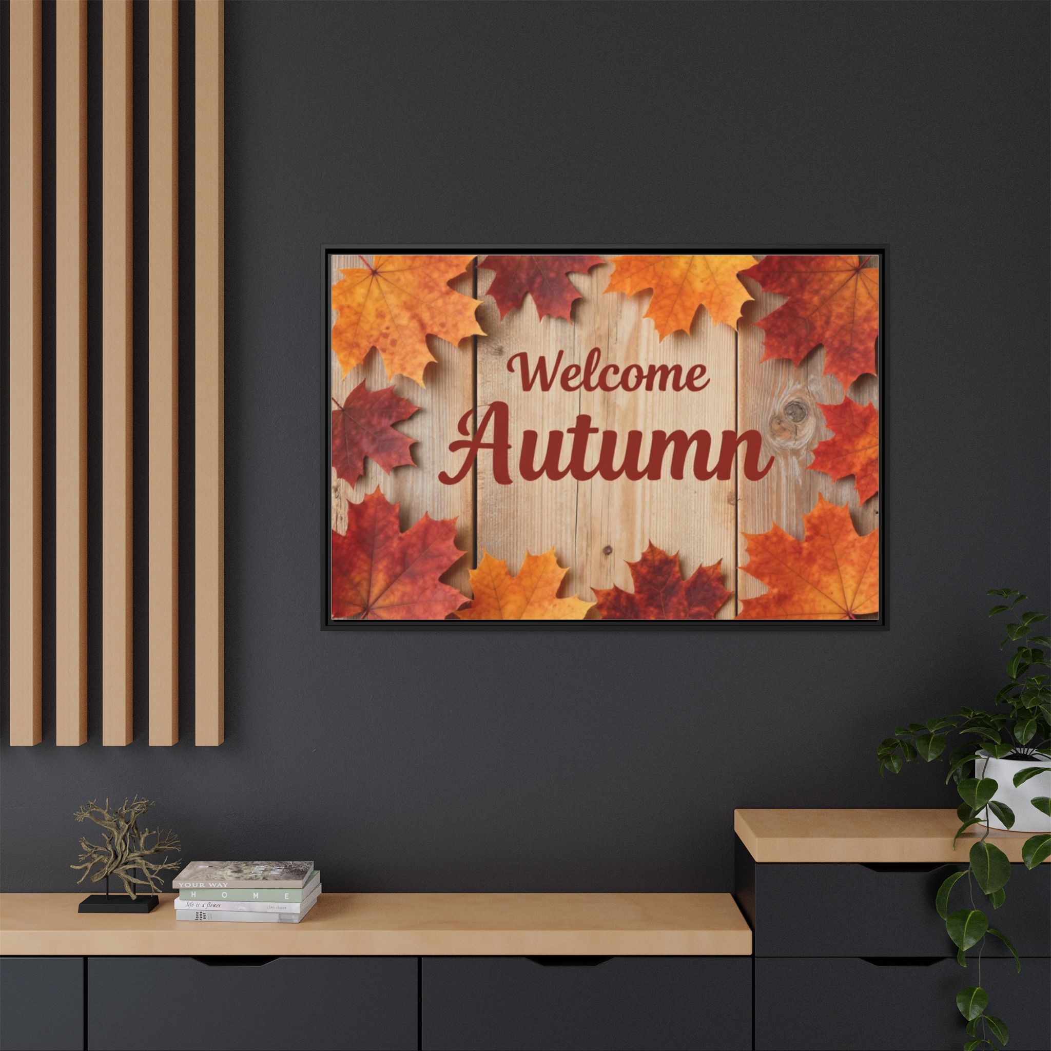 Welcome Autumn Framed Canvas Wall Art - Image 25