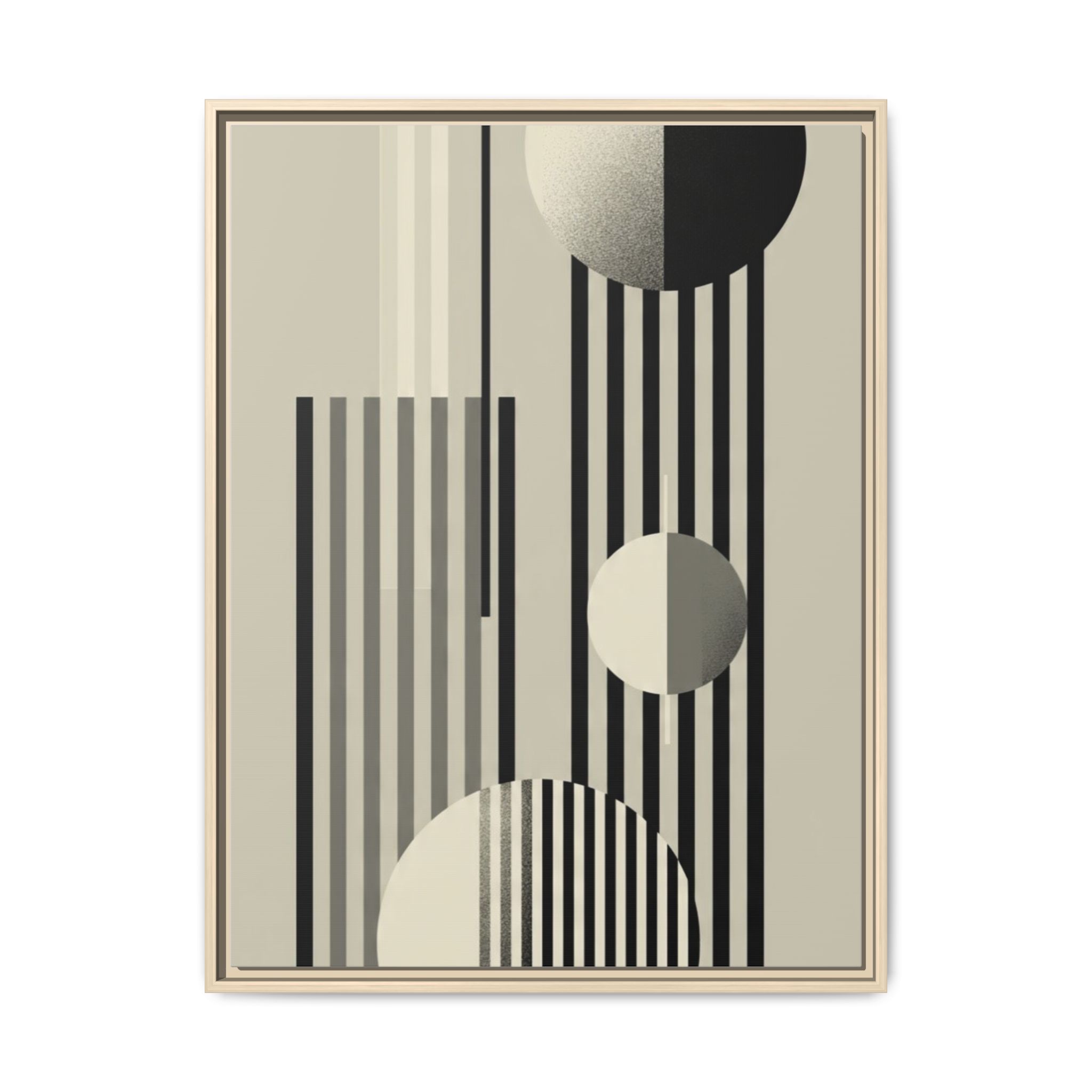 Abstract Geometric Canvas Print — Framed Matte Wall Art - Image 201