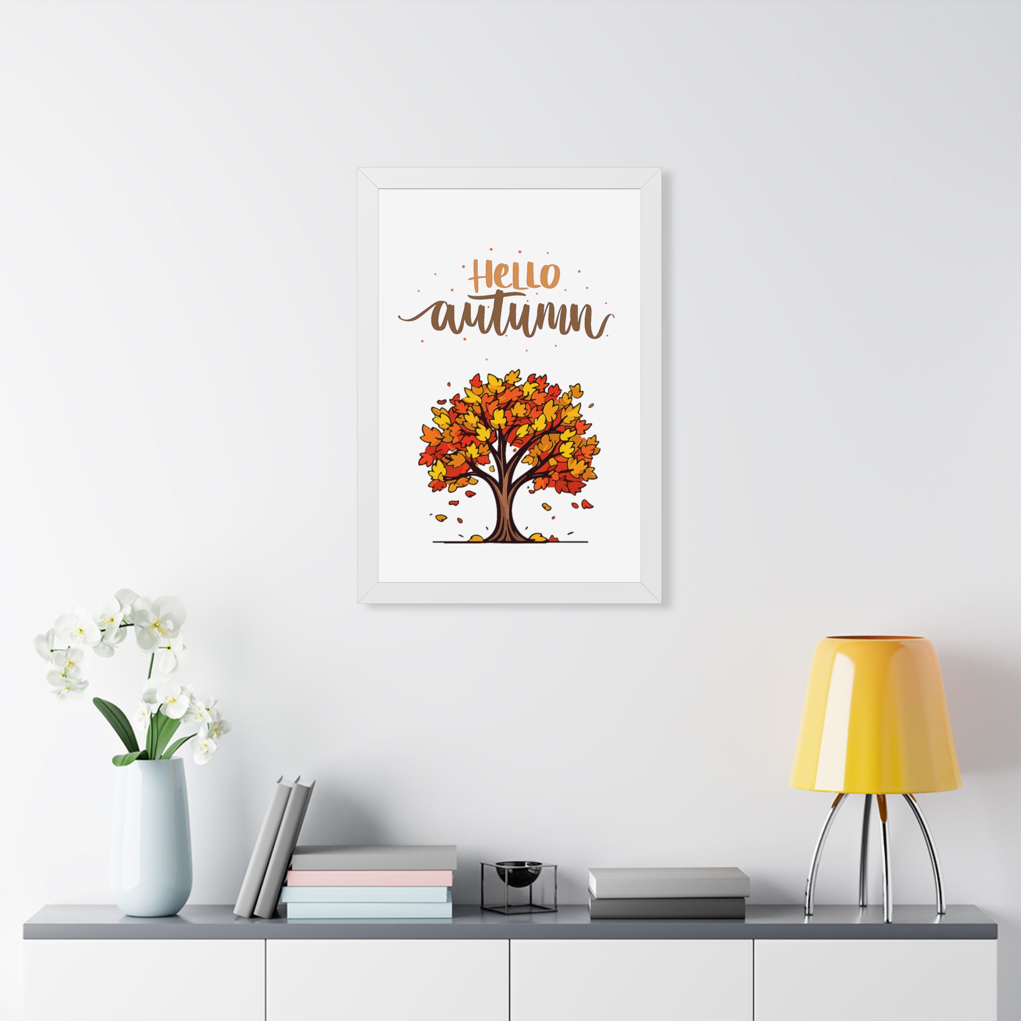Autumn Poster - "Hello Autumn" Framed Wall Art - Image 16