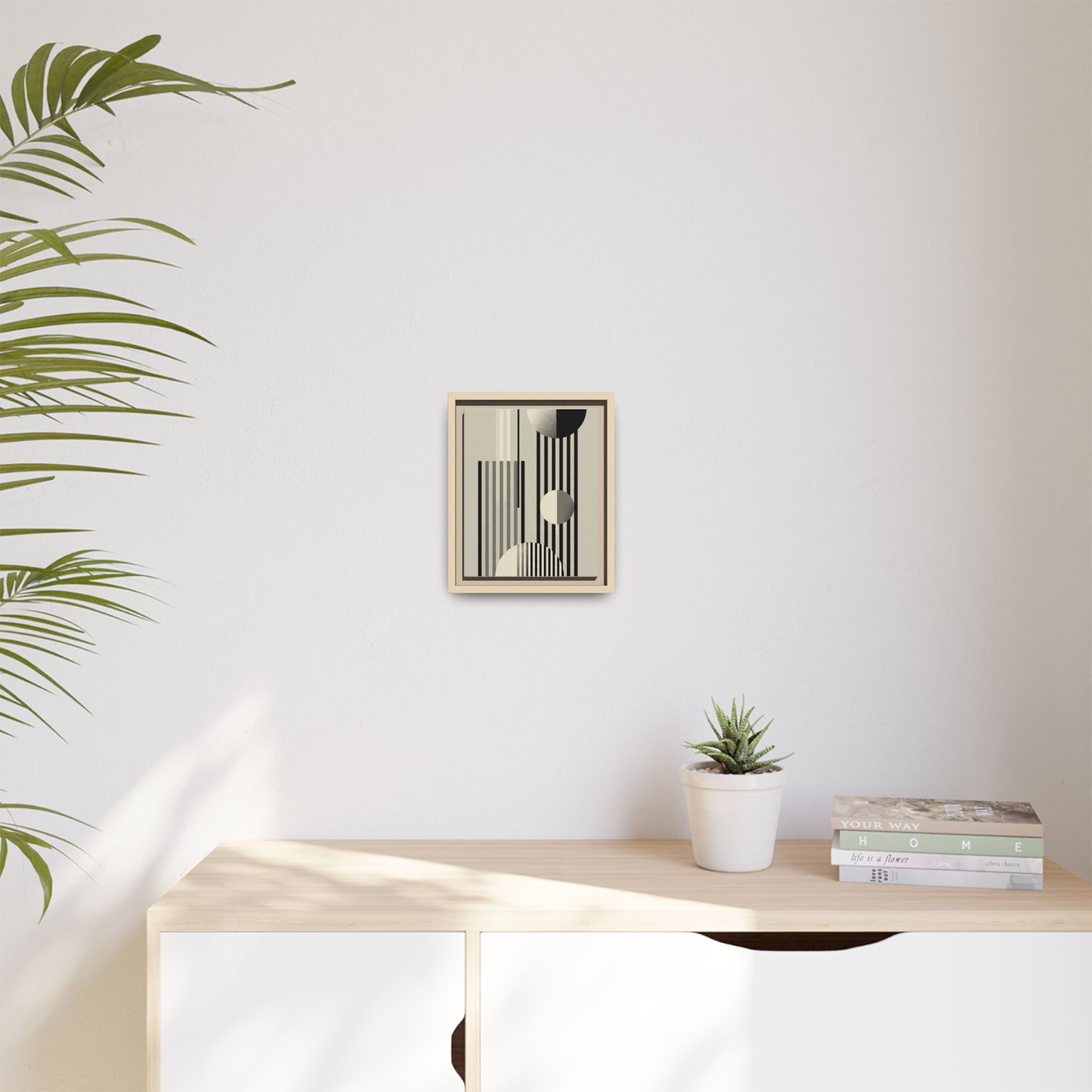 Abstract Geometric Canvas Print — Framed Matte Wall Art - Image 147