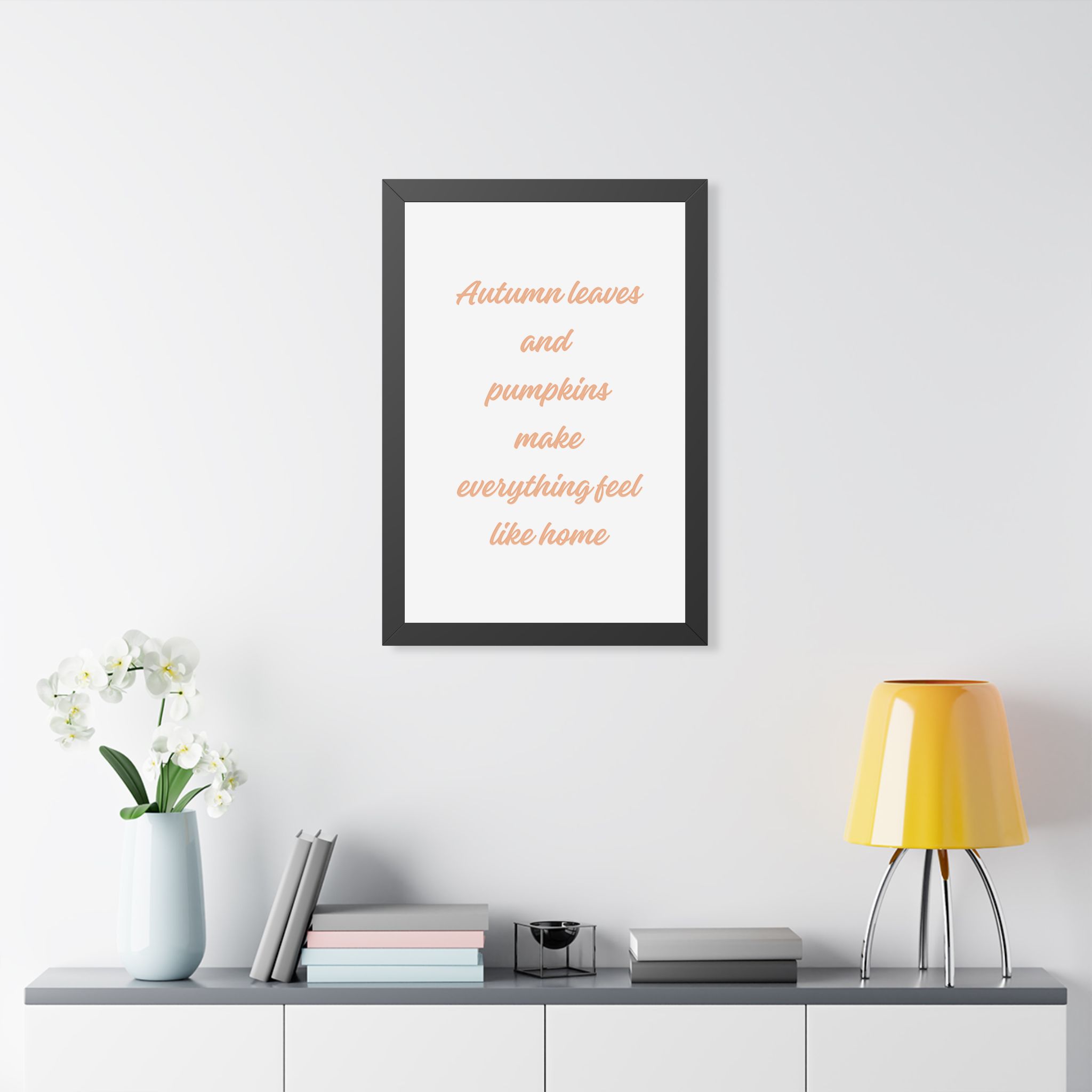 Autumn Leaves and Pumpkins Framed Poster — Cozy Fall Wall Art - Image 9