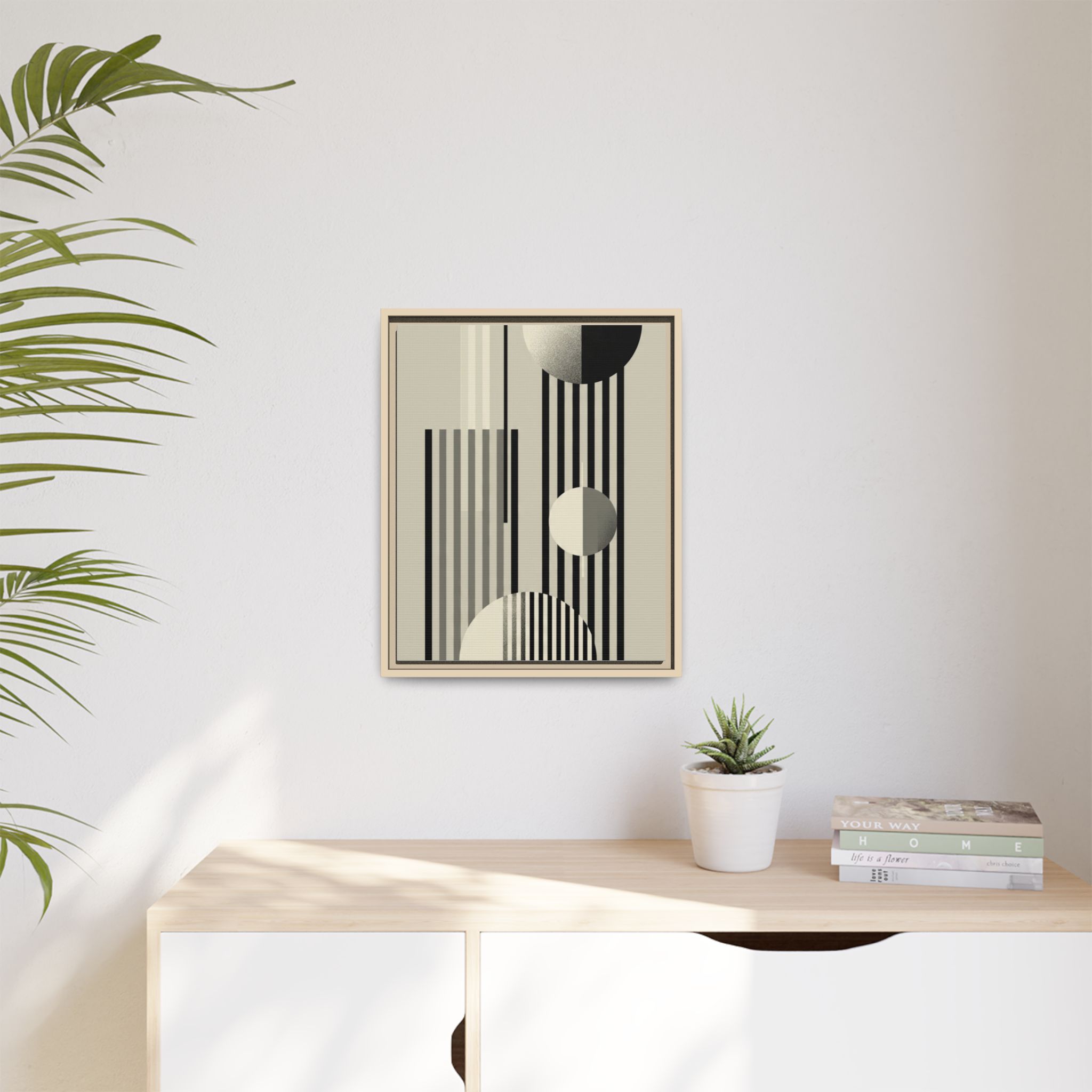 Abstract Geometric Canvas Print — Framed Matte Wall Art - Image 163