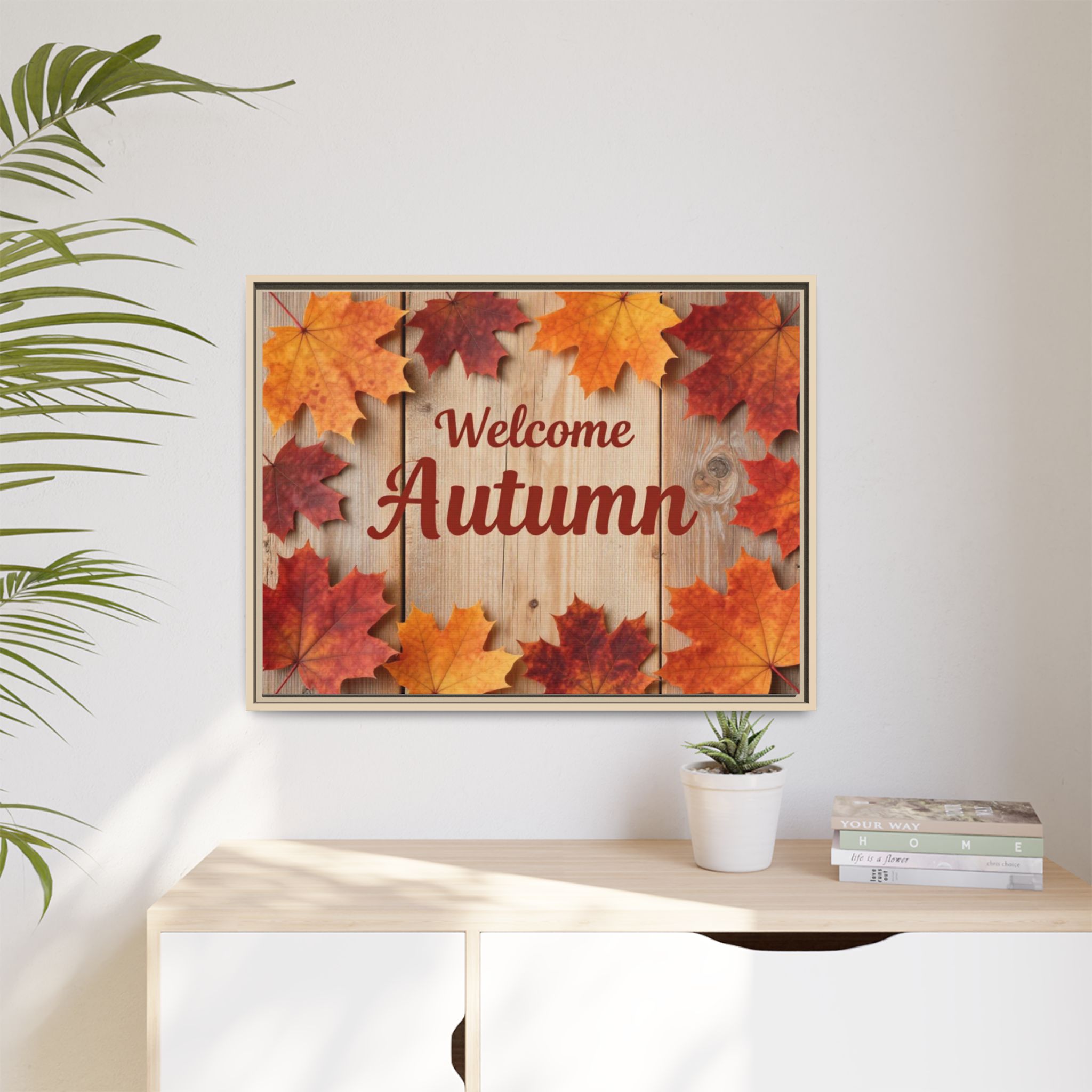 Welcome Autumn Framed Canvas Wall Art - Image 187