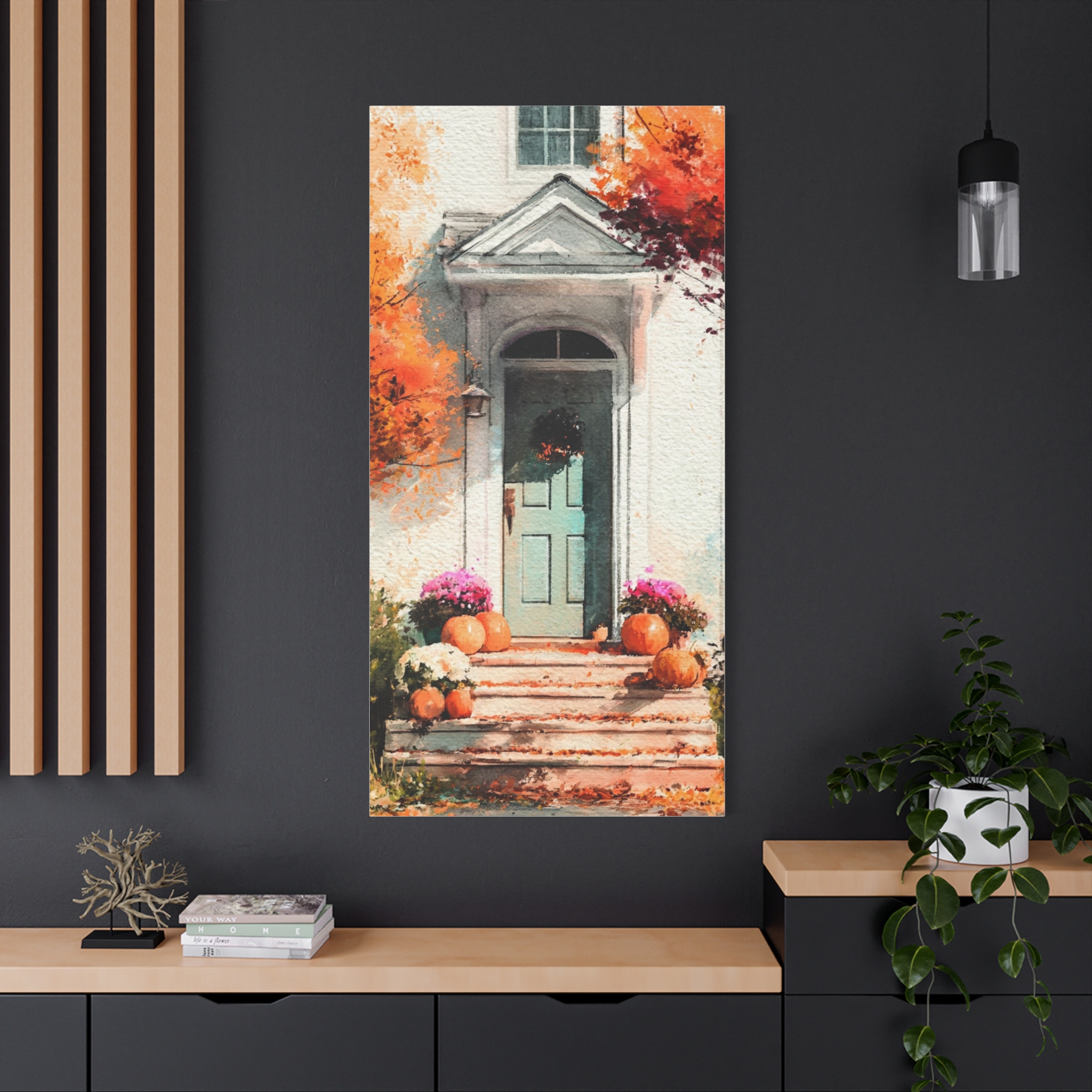 Autumn Front Door Canvas — Fall Pumpkin Porch Wall Art - Image 7