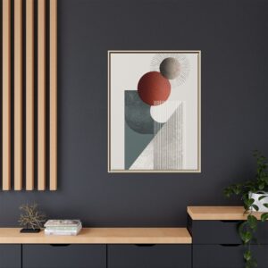 Abstract Geometric Canvas Print — Modern Framed Wall Art