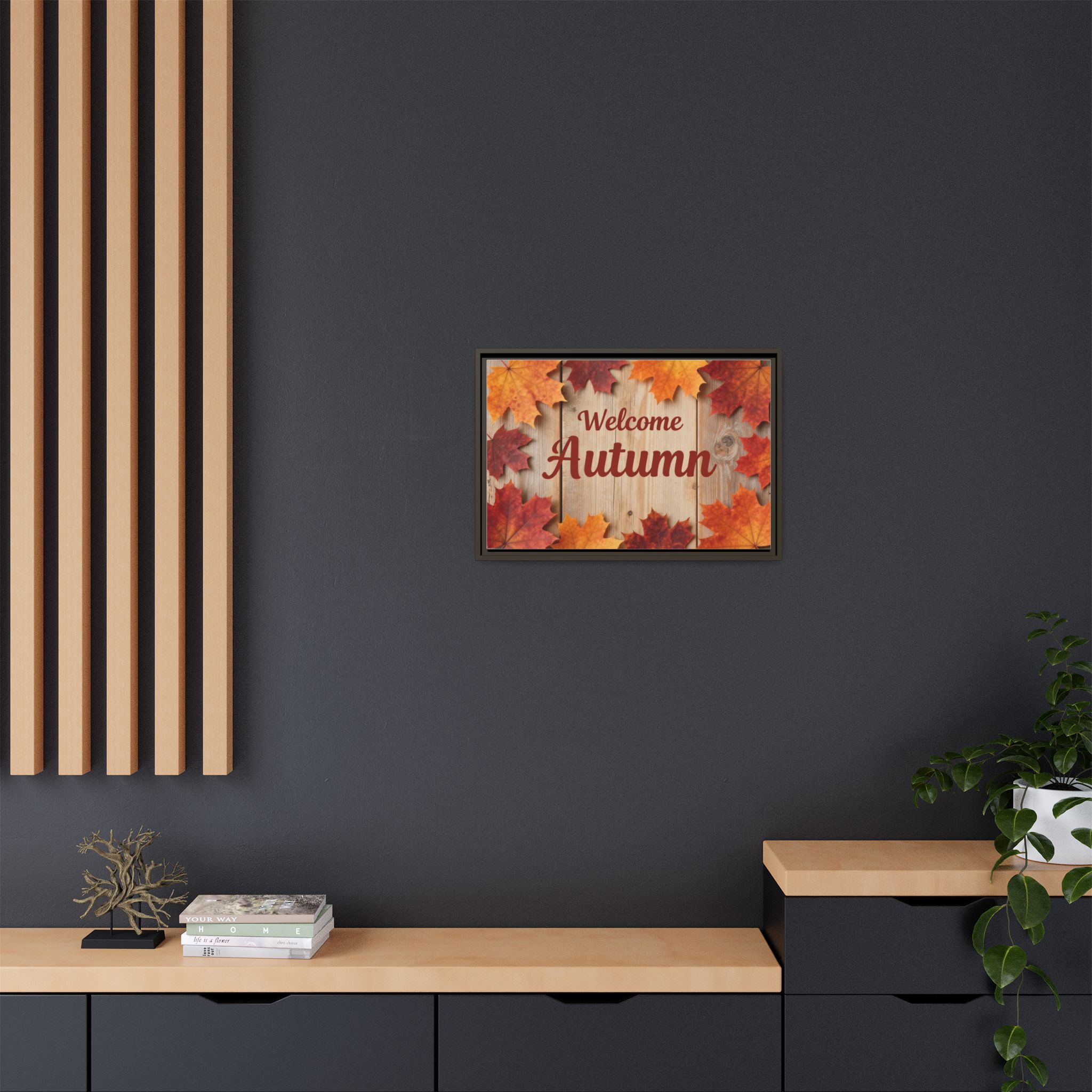 Welcome Autumn Framed Canvas Wall Art - Image 220