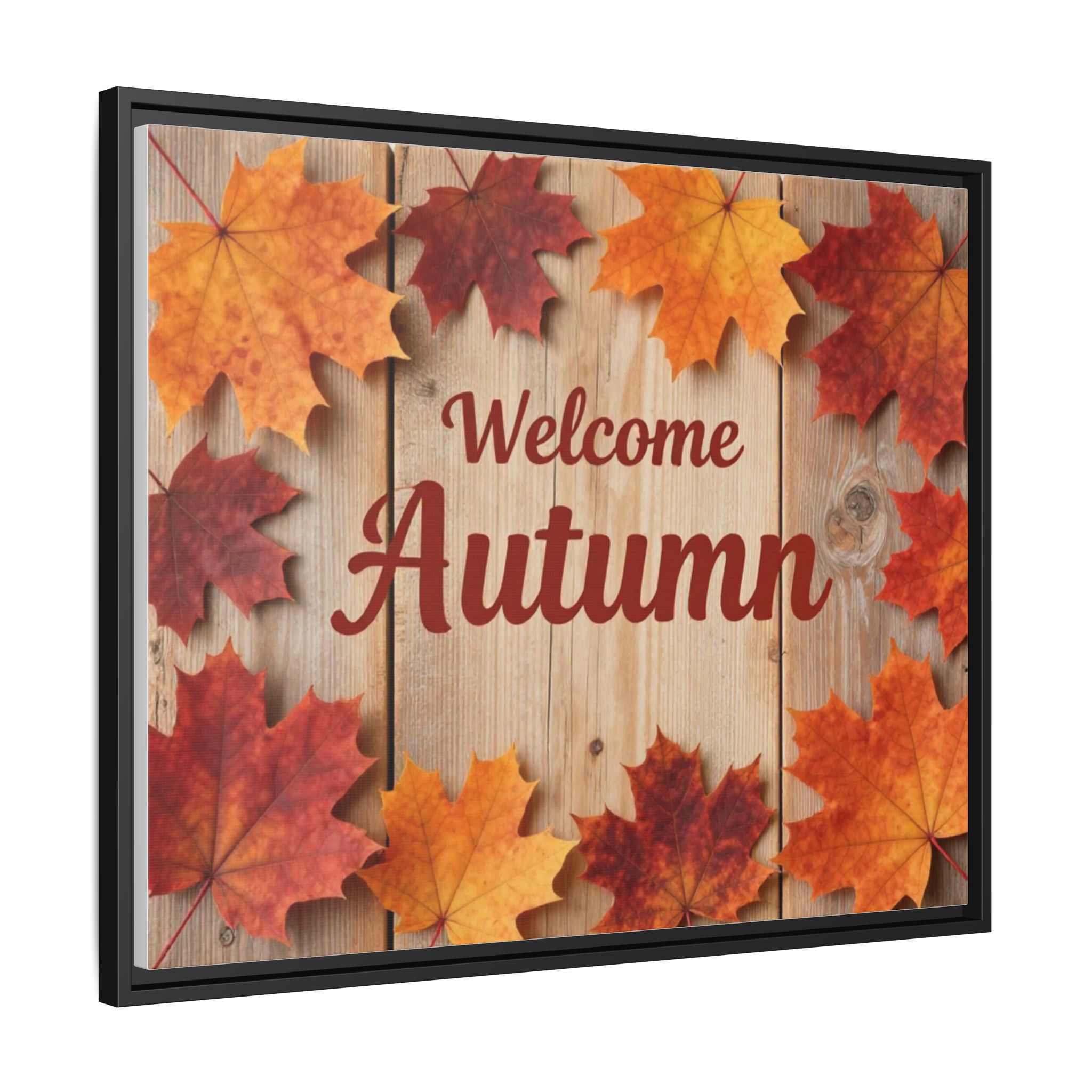 Welcome Autumn Framed Canvas Wall Art - Image 206