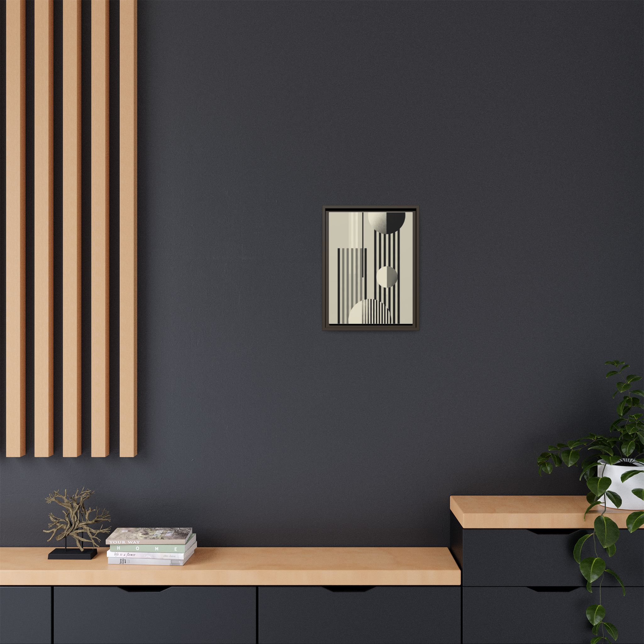 Abstract Geometric Canvas Print — Framed Matte Wall Art - Image 76