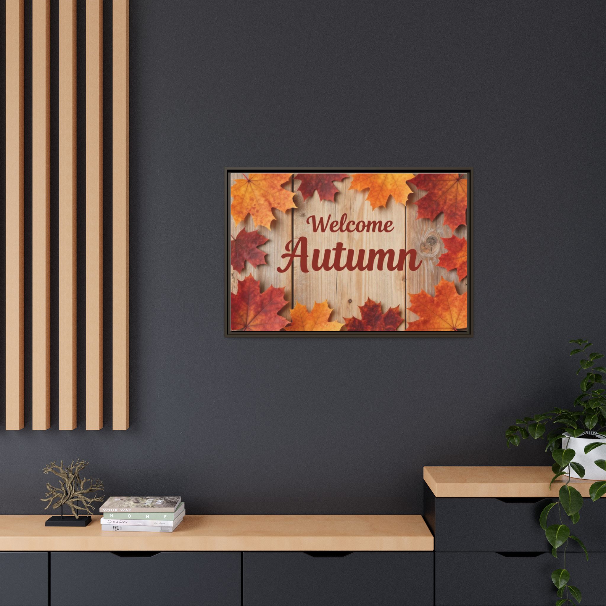 Welcome Autumn Framed Canvas Wall Art - Image 120