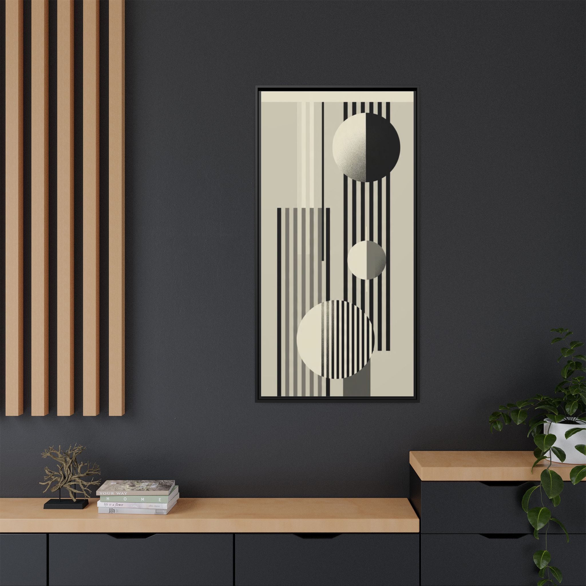 Abstract Geometric Canvas Print — Framed Matte Wall Art - Image 8