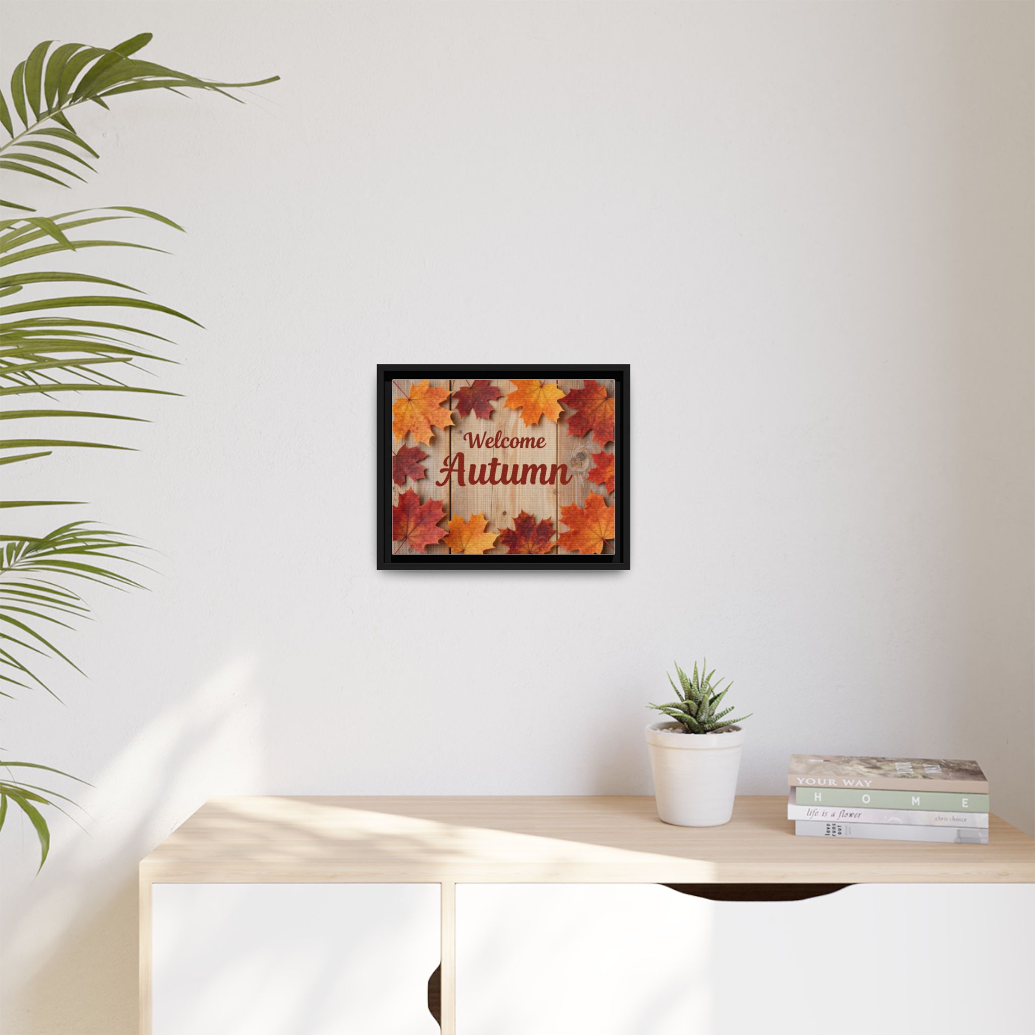 Welcome Autumn Framed Canvas Wall Art - Image 151