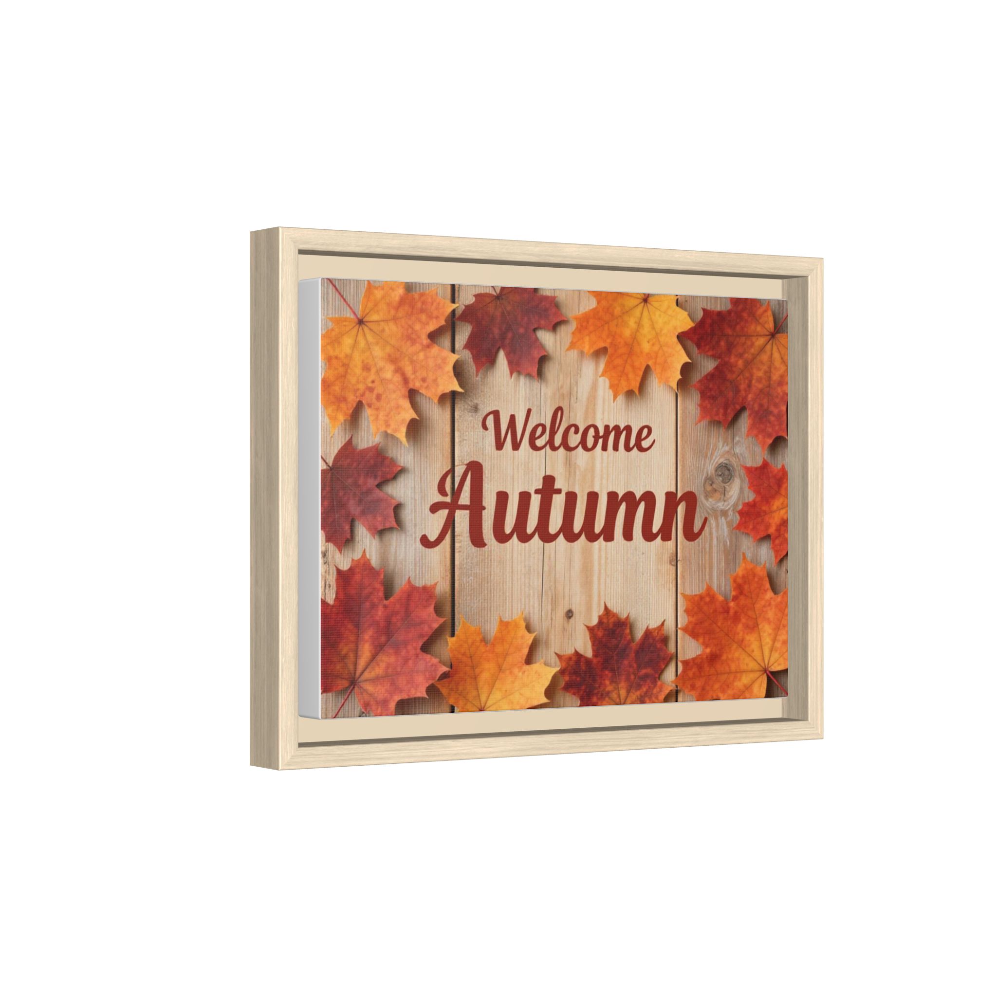 Welcome Autumn Framed Canvas Wall Art - Image 7