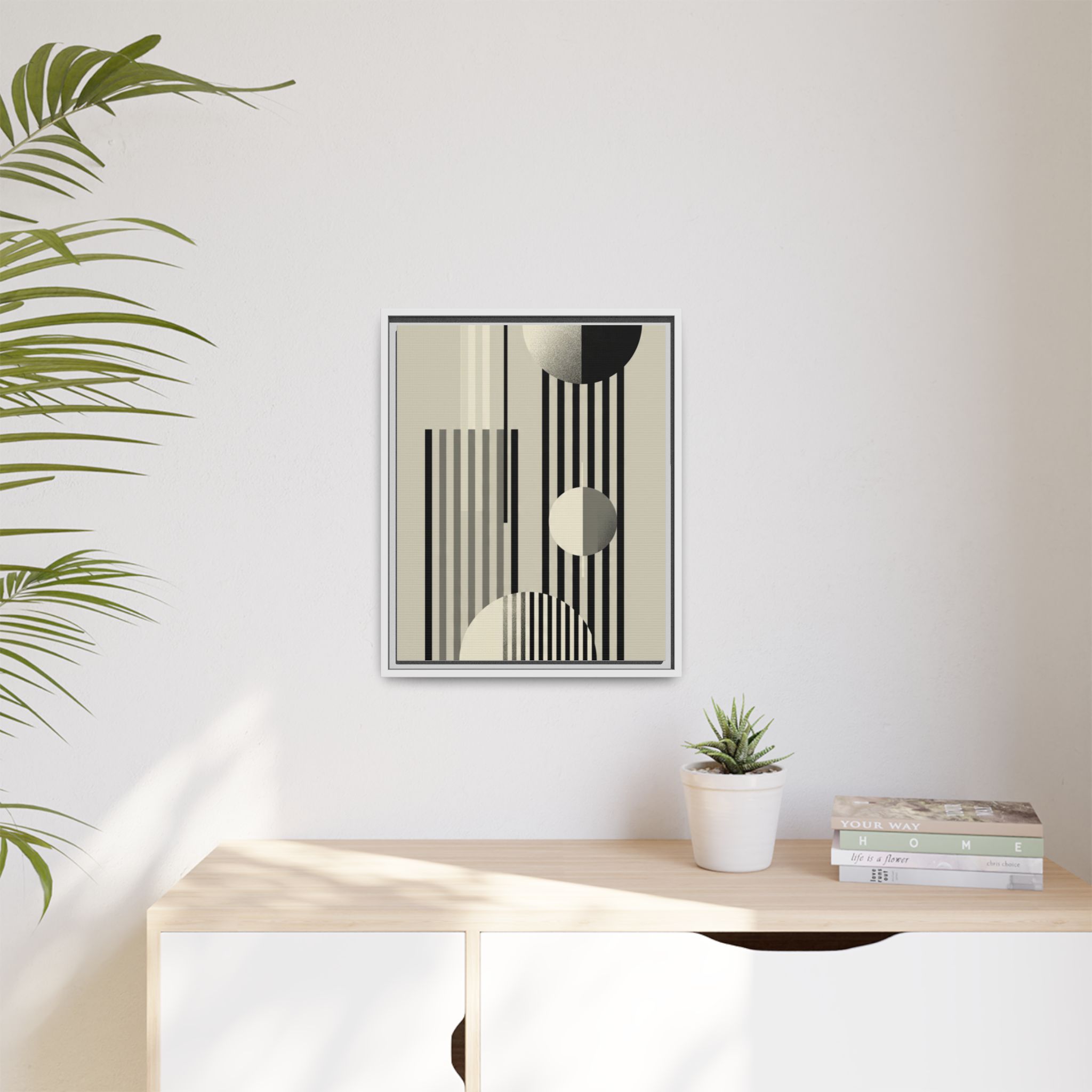 Abstract Geometric Canvas Print — Framed Matte Wall Art - Image 167