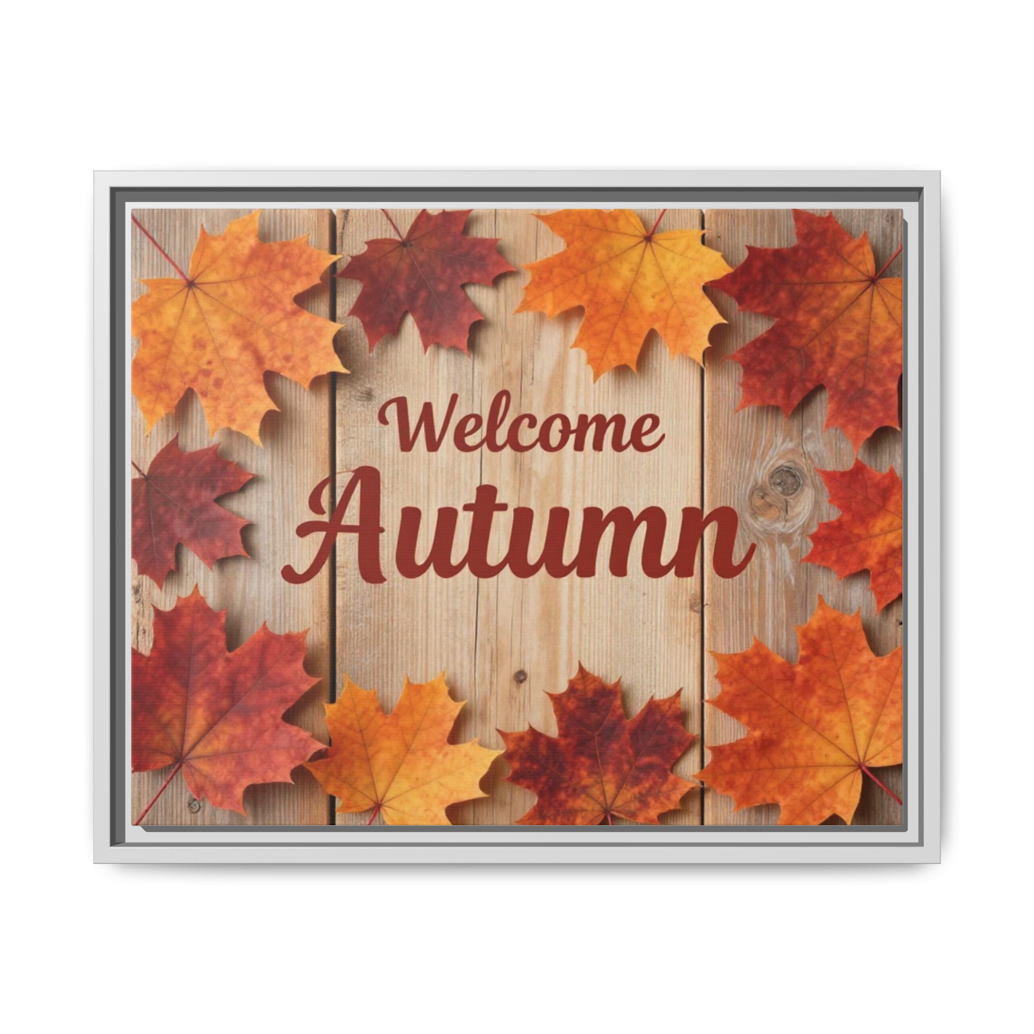 Welcome Autumn Framed Canvas Wall Art - Image 81