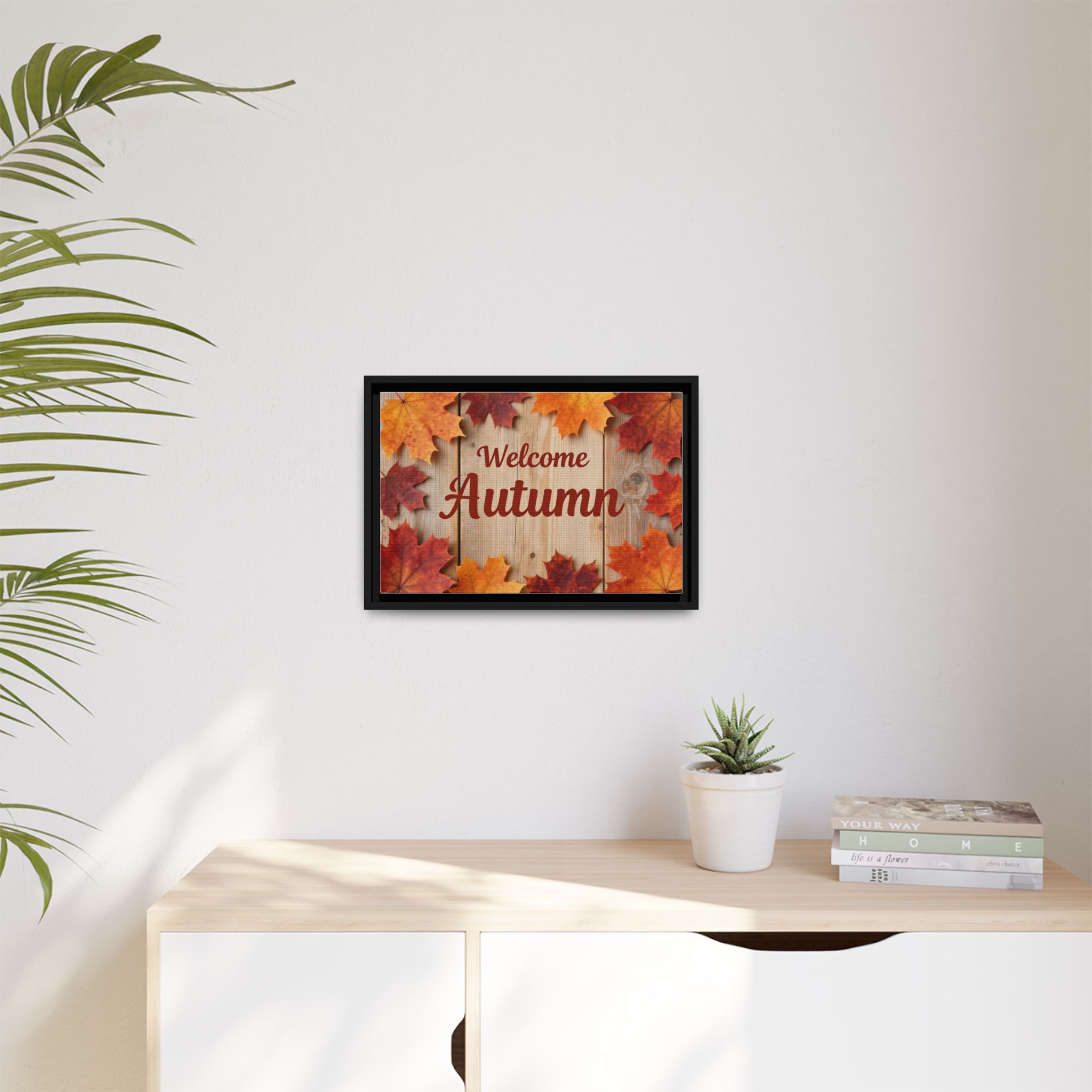 Welcome Autumn Framed Canvas Wall Art - Image 103
