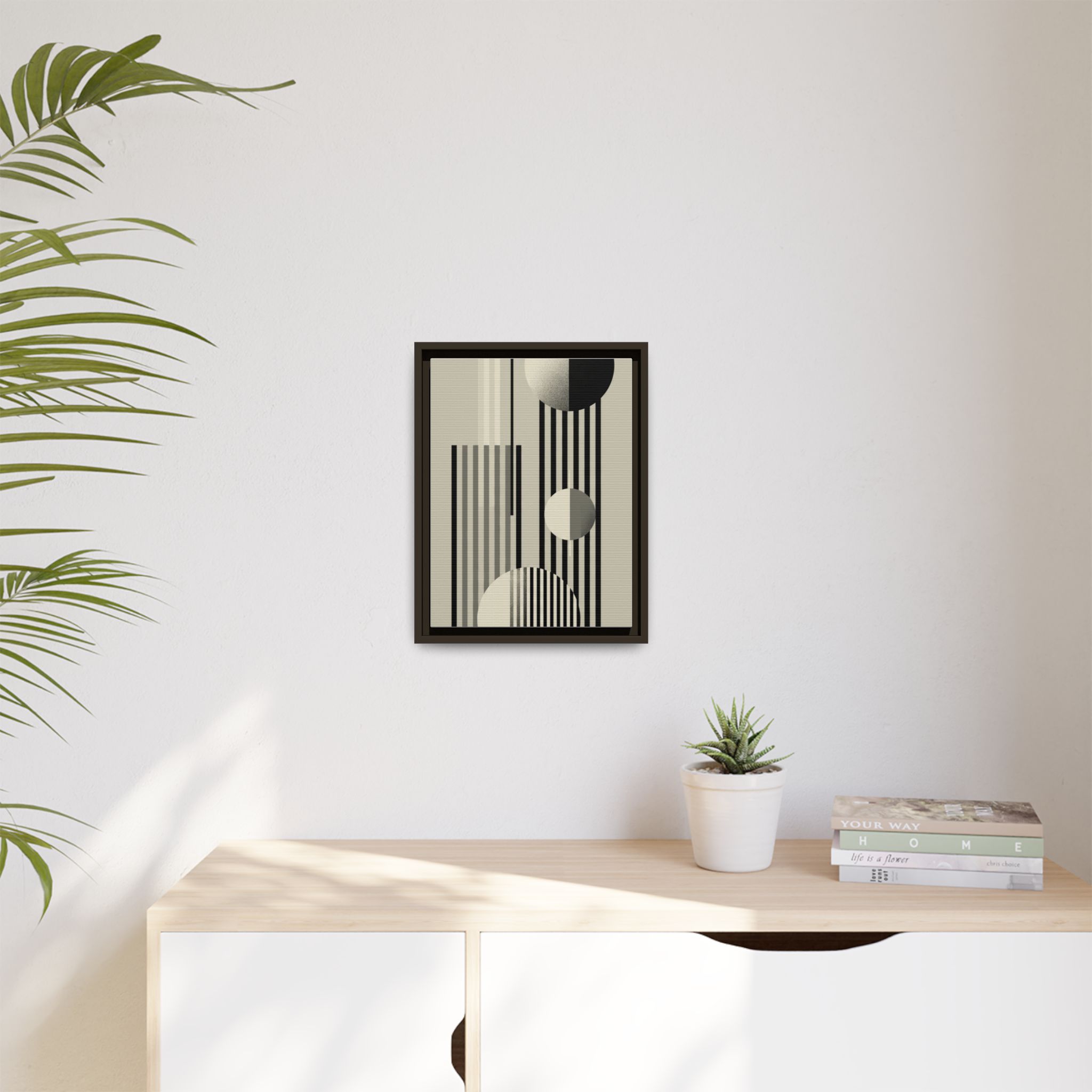 Abstract Geometric Canvas Print — Framed Matte Wall Art - Image 75