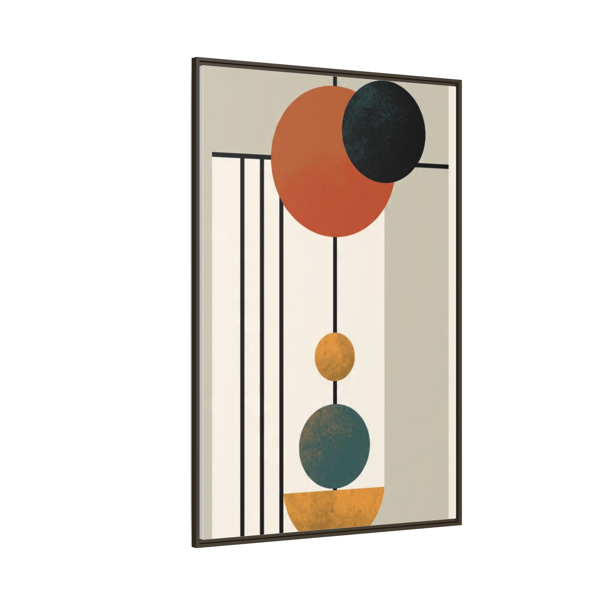 Abstract Geometric Wall Art Print — Matte Framed Canvas - Image 50
