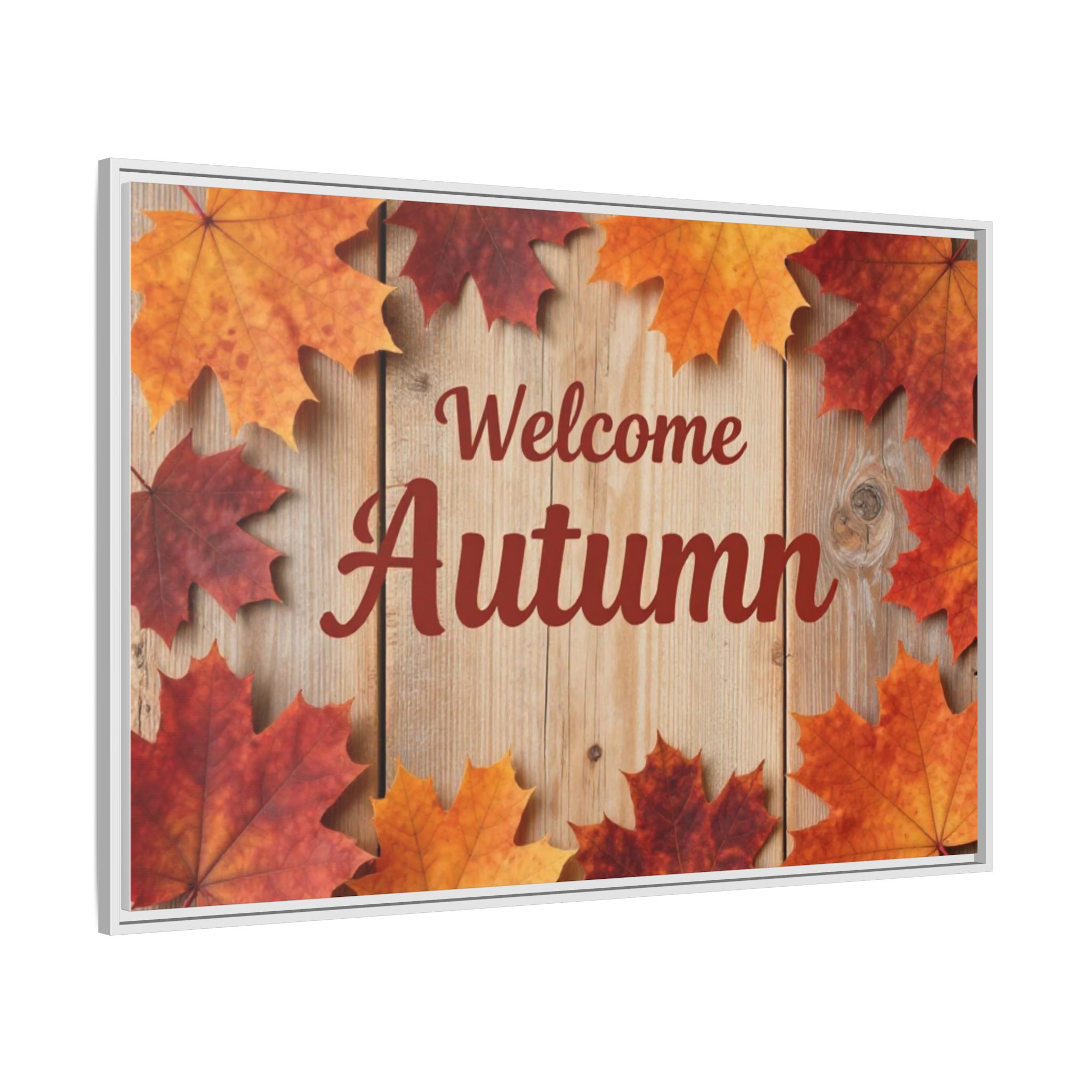 Welcome Autumn Framed Canvas Wall Art - Image 31