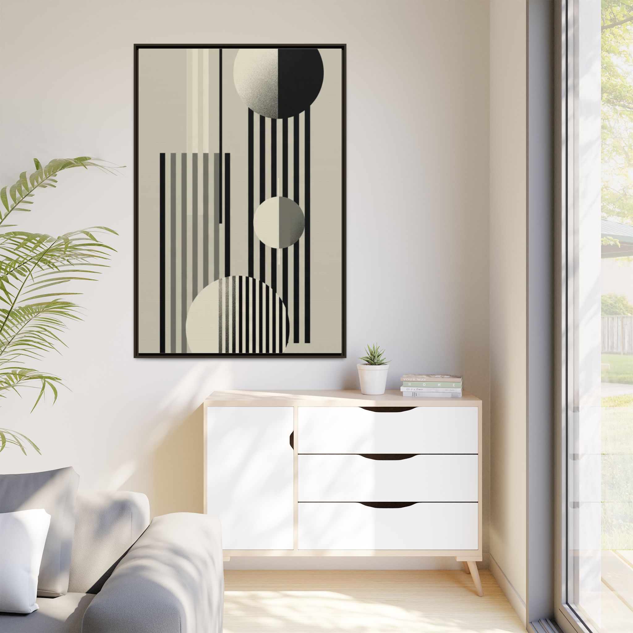 Abstract Geometric Canvas Print — Framed Matte Wall Art - Image 51